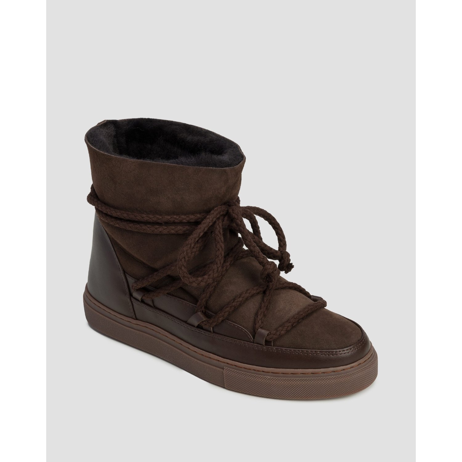 Brązowe Buty Zimowe Damskie Inuikii Classic