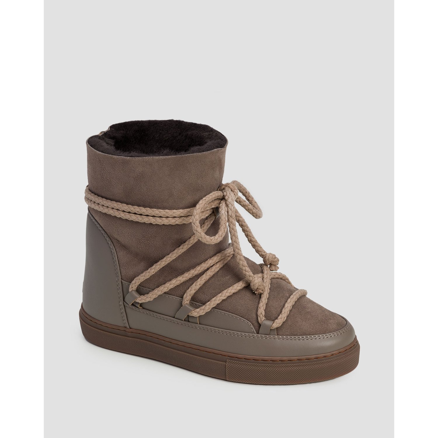 Brązowy Buty Zimowe Na Koturnie Damskie Inuikii Classic Wedge
