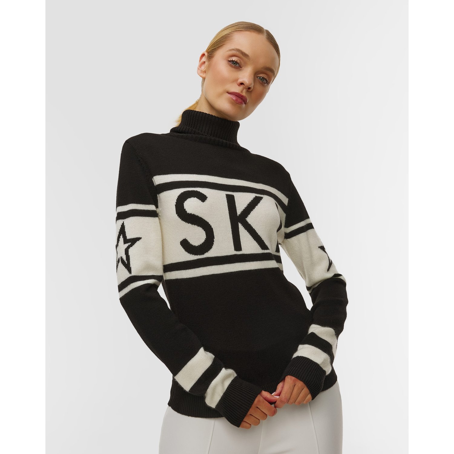 Czarny Sweter Wełniany Damski Perfect Moment Schild