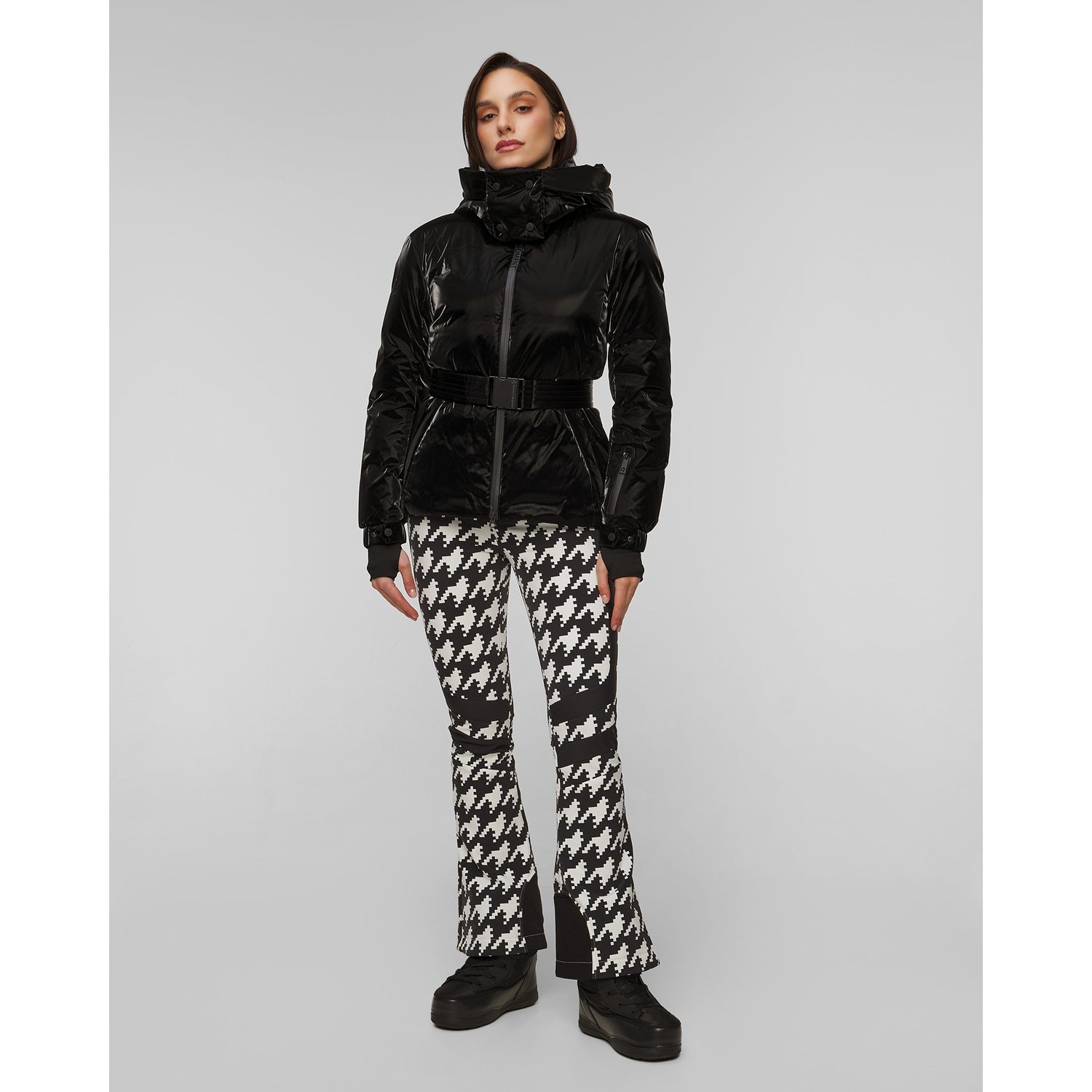Czarna Kurtka Narciarska Damska Perfect Moment Candice Ski Parka