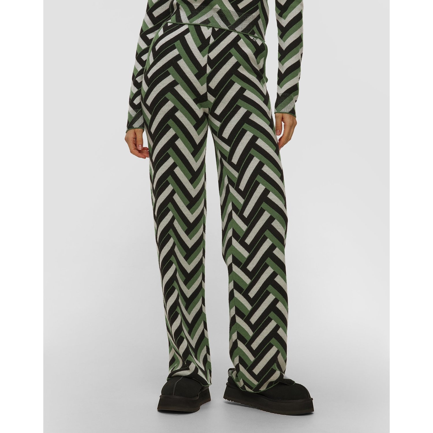 Spodnie Wełniane Damskie Perfect Moment Chalet Wide Leg Knitted Pant