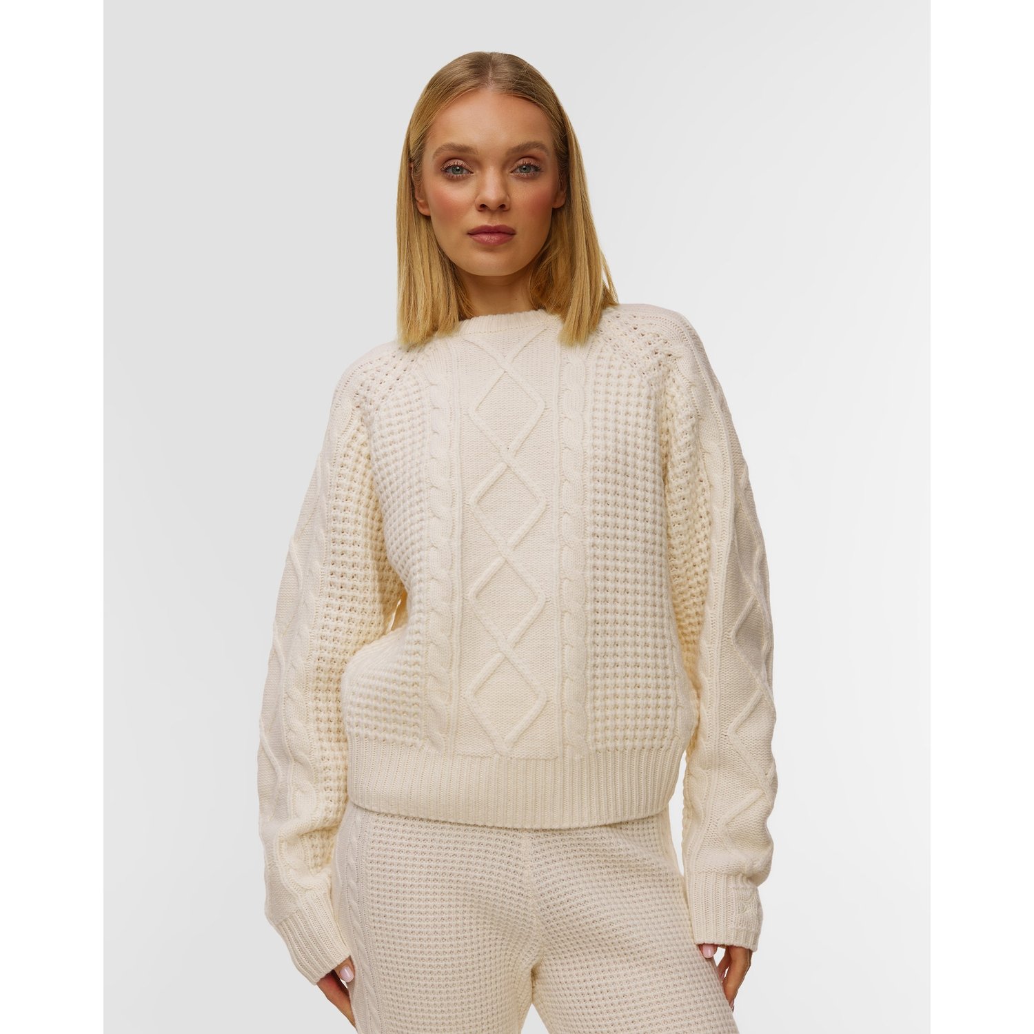 Sweter Wełniany Damski Perfect Moment Crystal Crew Neck Sweater