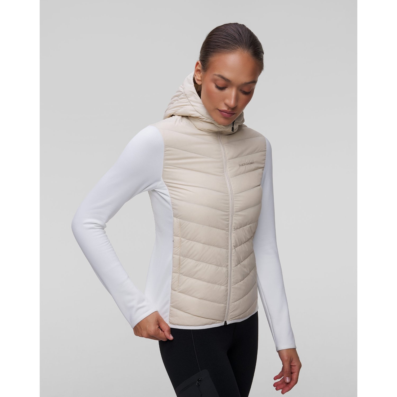 Kurtka Hybrydowa Damska Peak Performance Frost Down Hybrid Hood