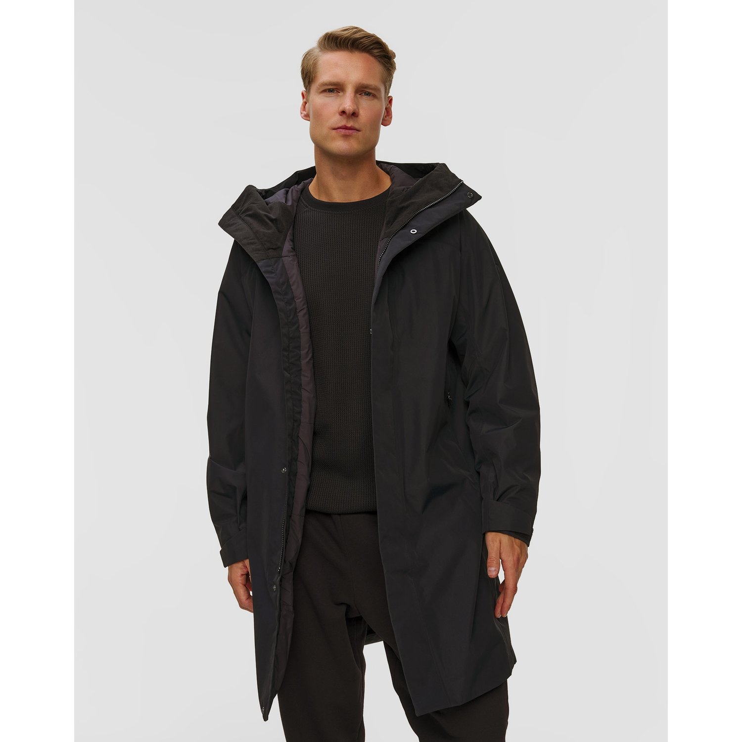 Parka Męska Peak Performance M Treeline Insulated Parka Czarna