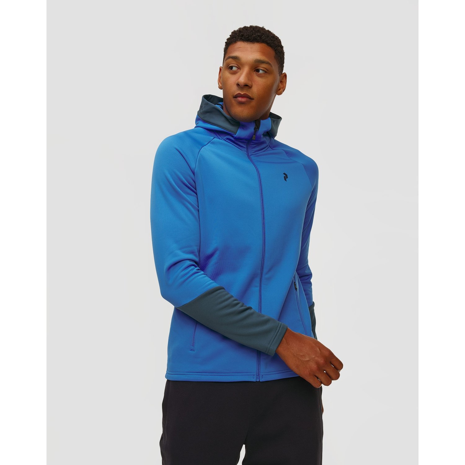 Bluza Z Kapturem Męska Peak Performance M Rider Essentials Zip Hood Niebieska