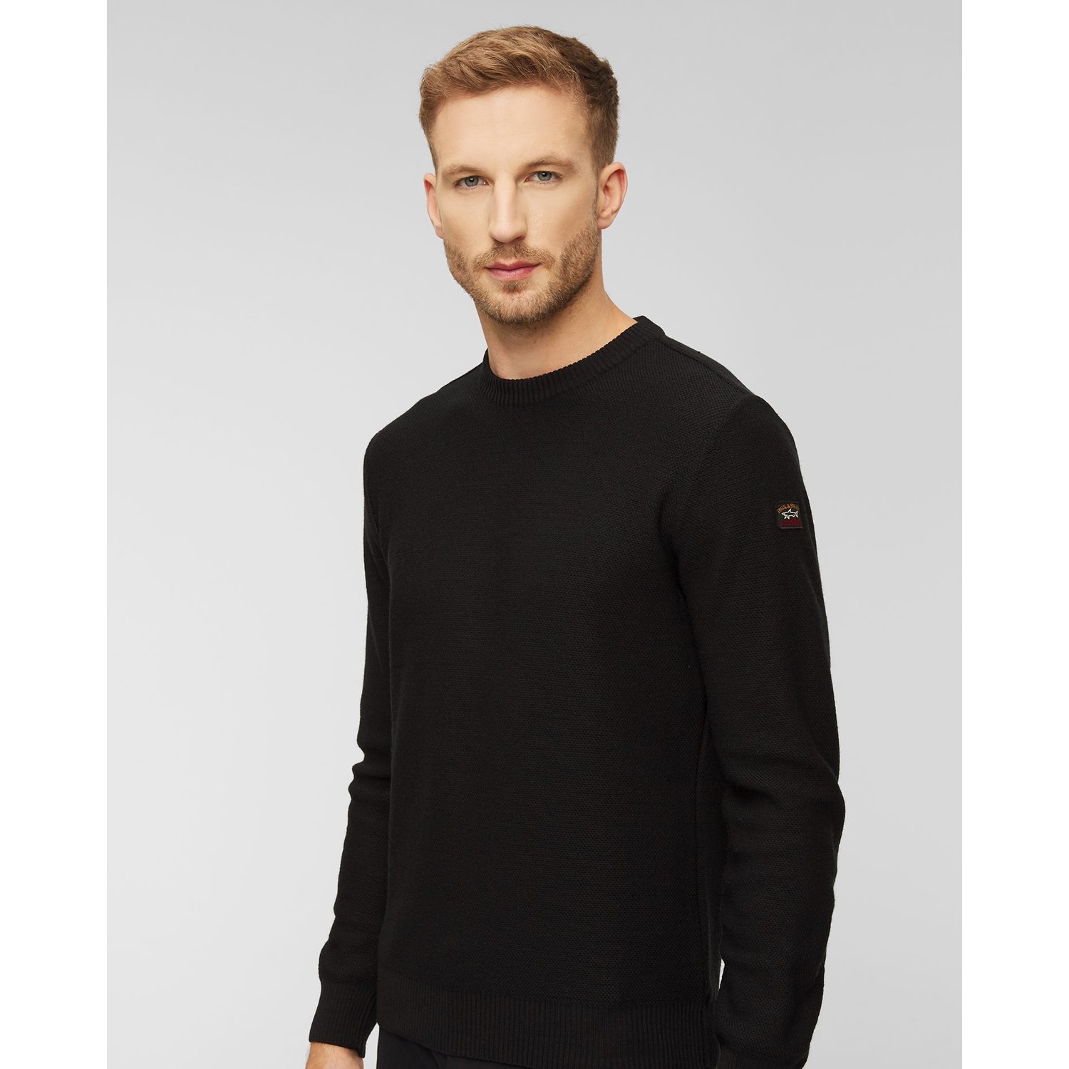 Sweter Męski Wełniany Paul&shark Czarny