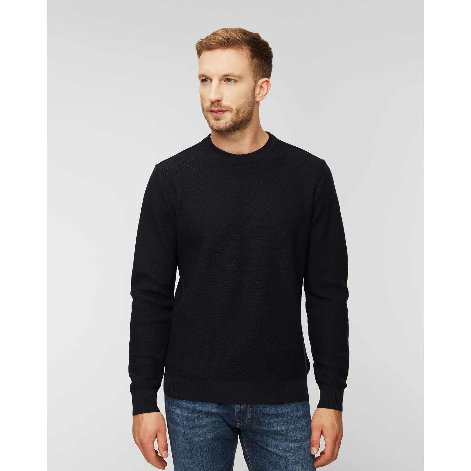 Sweter Męski Wełniany Paul&shark Granatowy