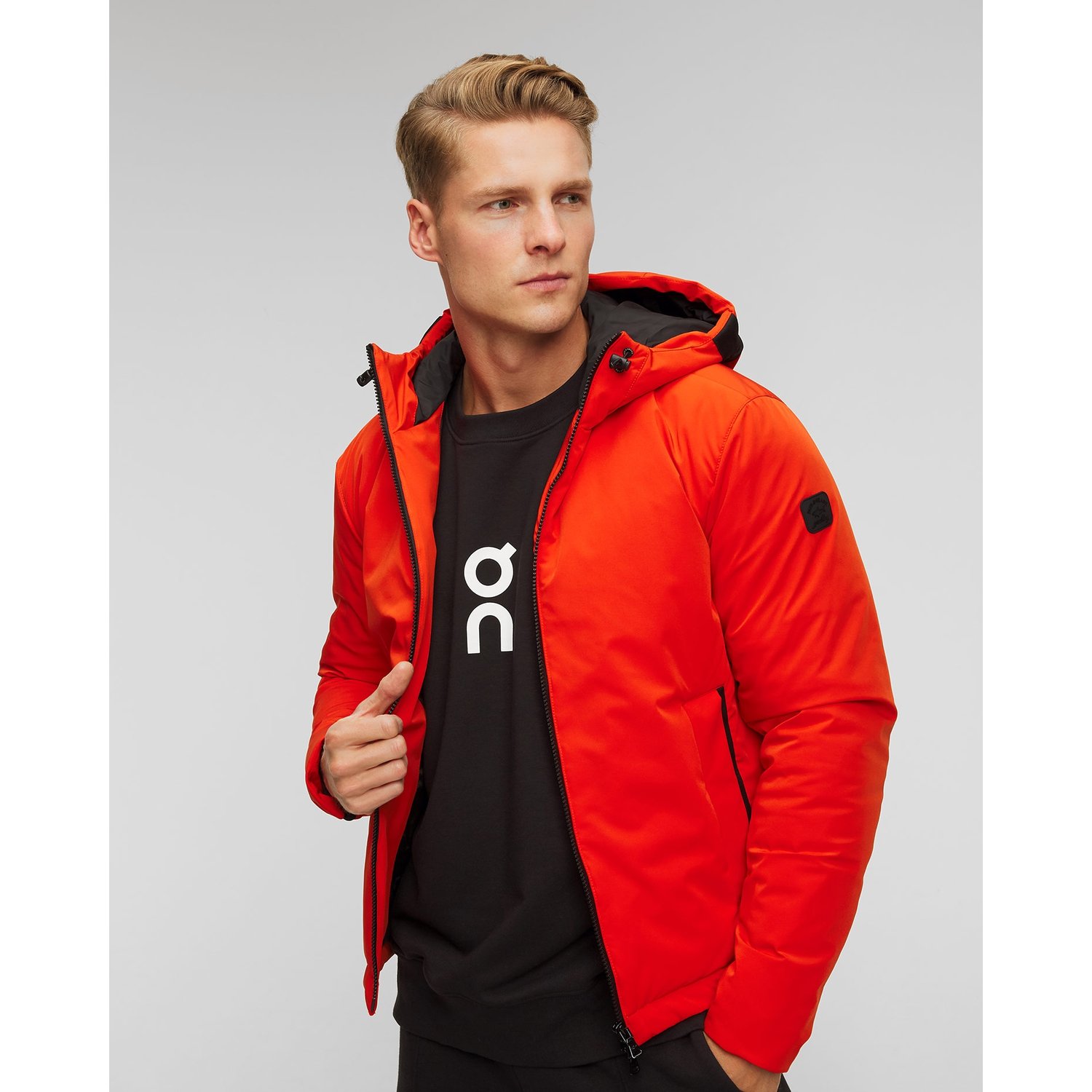 Pomarańczowa Kurtka Wiatrówka Męska Paul&shark Typhoon Windbreaker