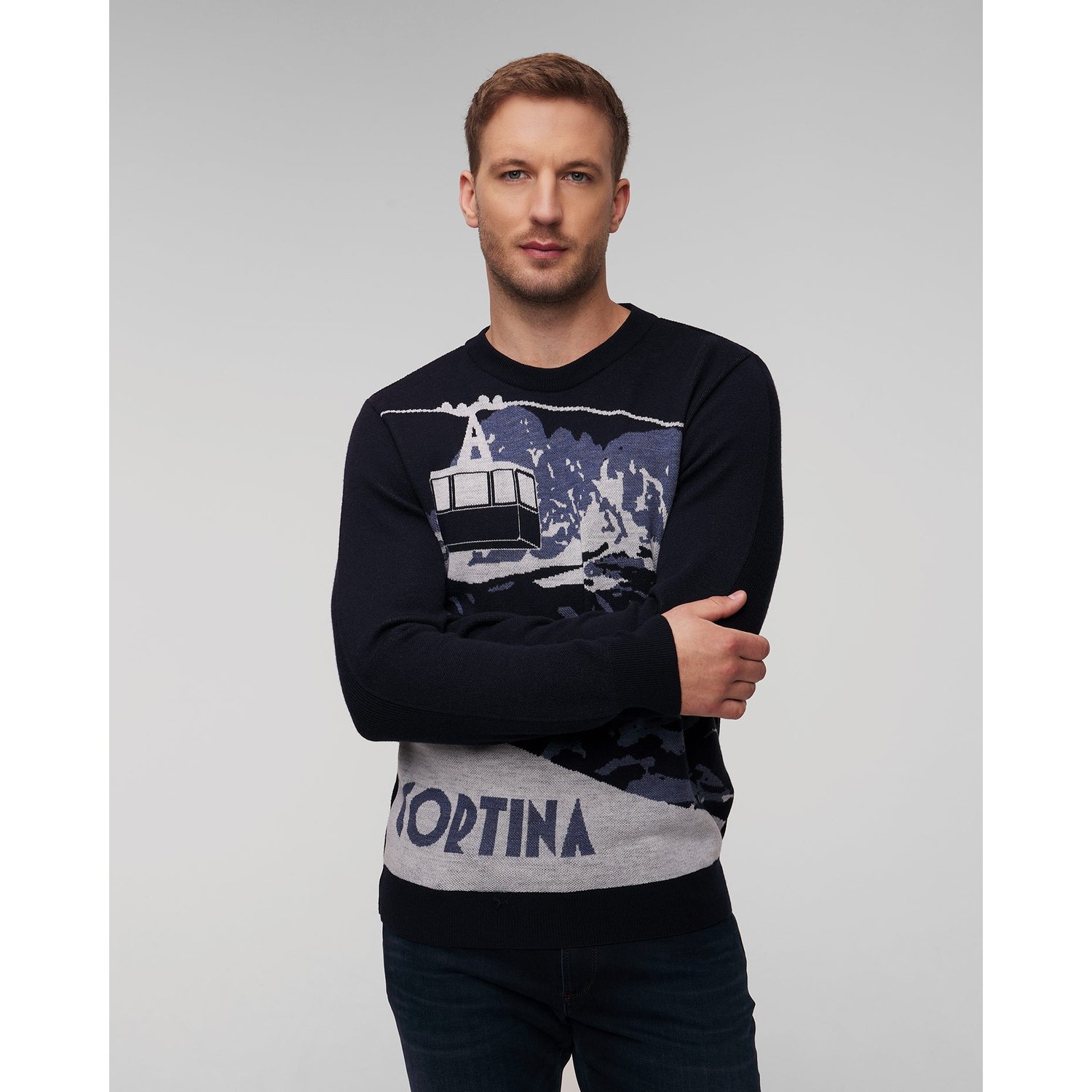 Sweter Wełniany Z Motywem Męski Paul&shark