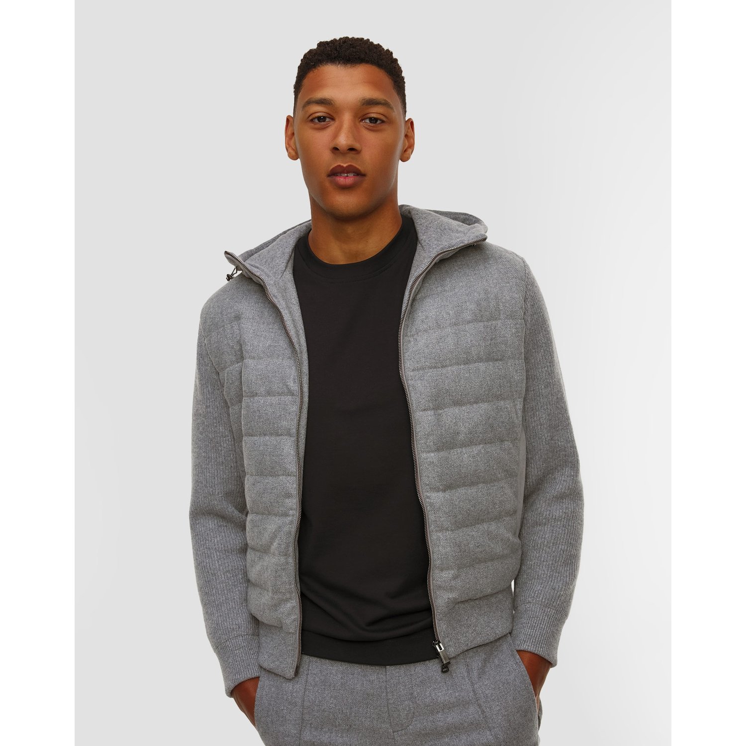 Szara Kurtka Wełniana Męska Paul&shark