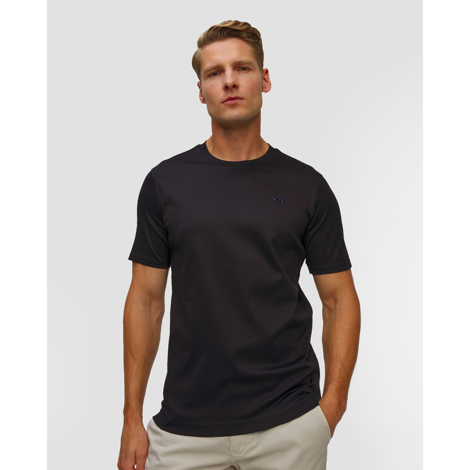 Granatowy T-shirt Męski Paul&shark