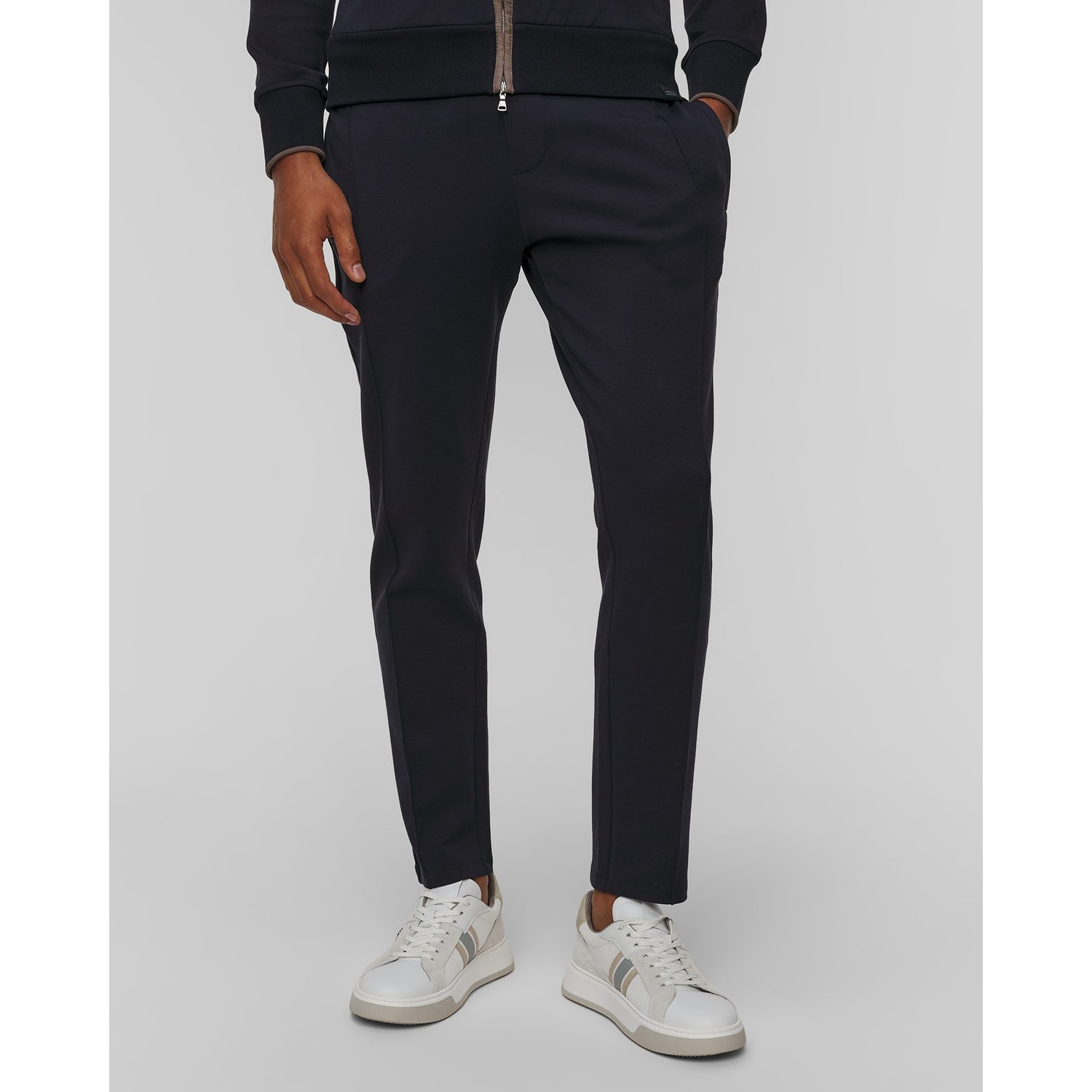 Granatowe Spodnie Męskie Paul&shark