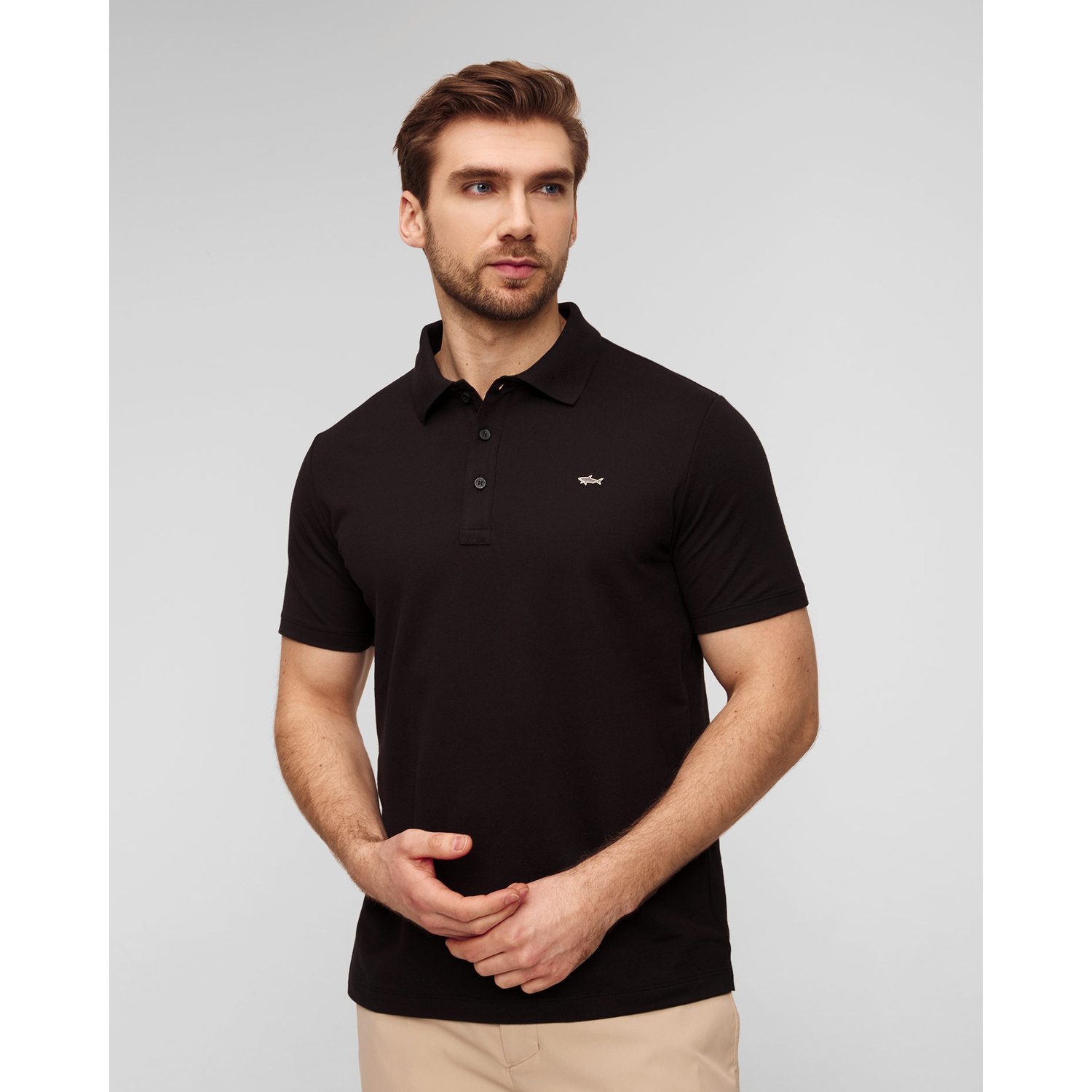 Czarne Polo Męskie Paul&shark
