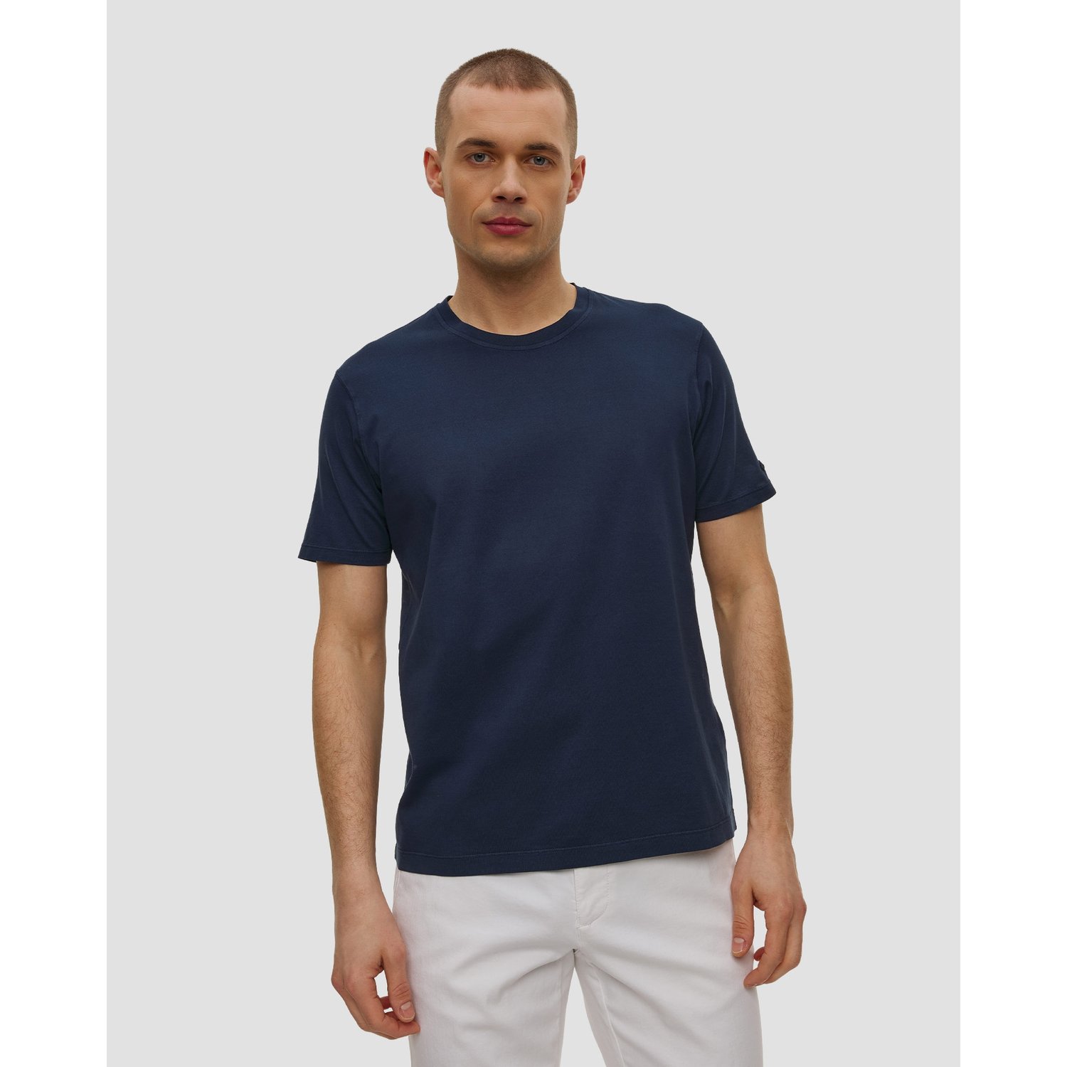 Granatowy T-shirt Męski Paul&shark