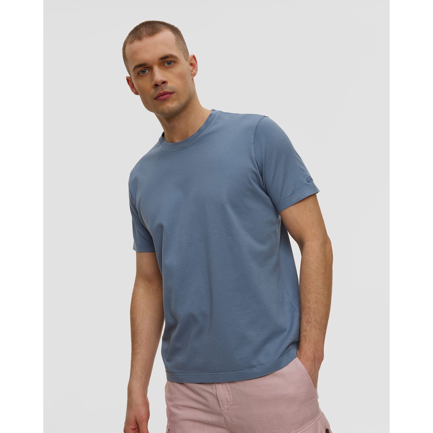 Niebieski T-shirt Męski Paul&shark