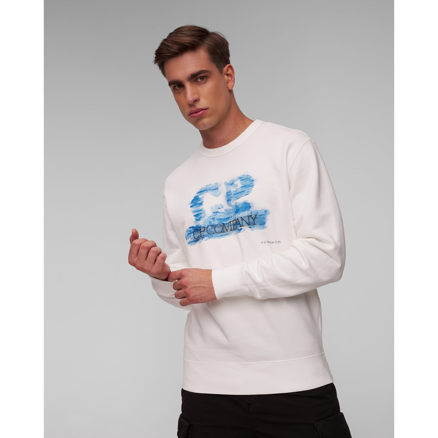 Biała Bluza Męska C.p. Company