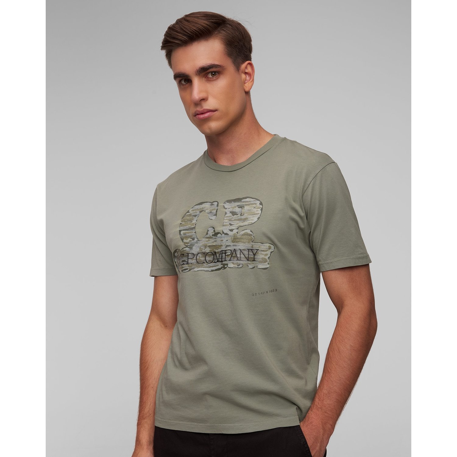 Zielony T-shirt Męski C.p. Company