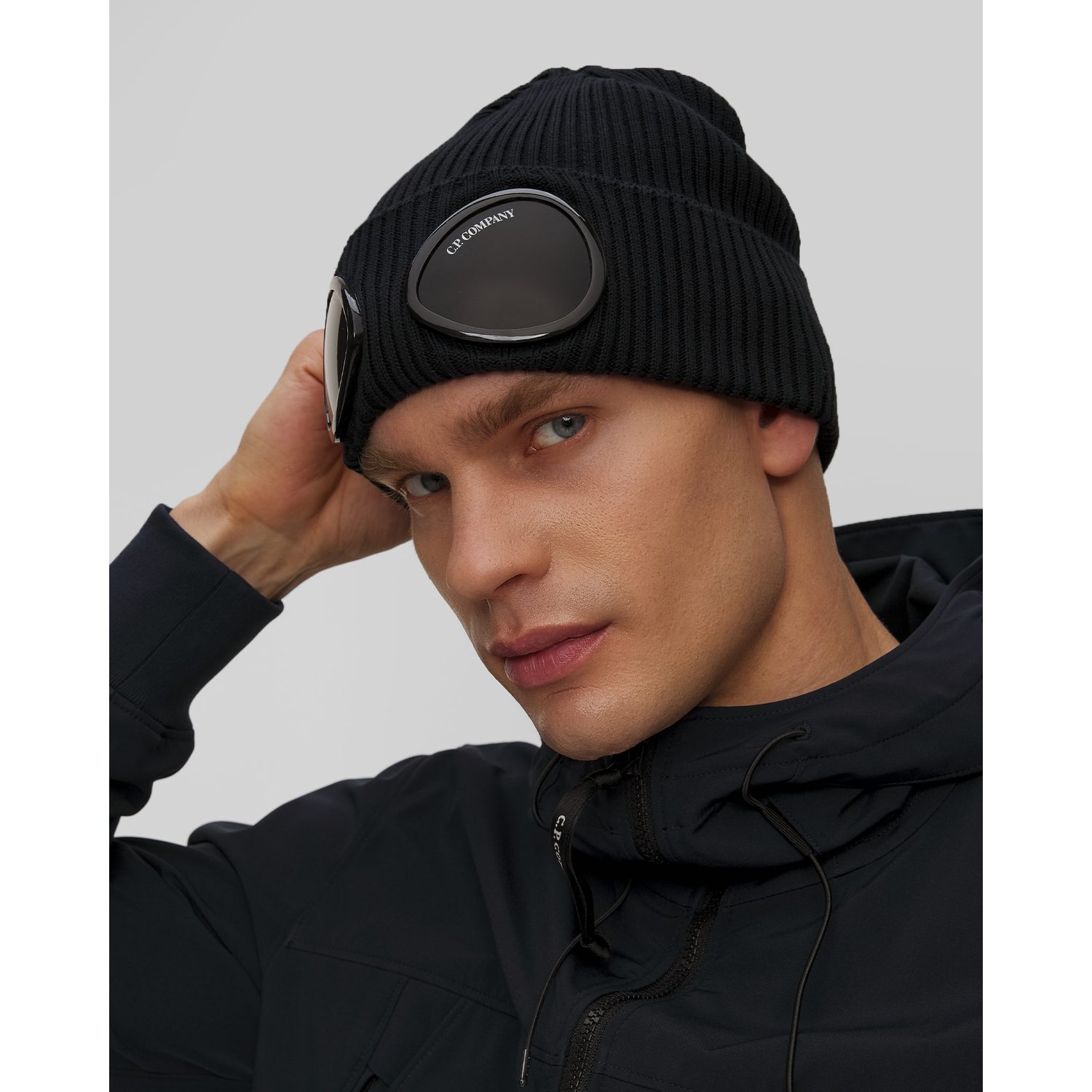 Czapka Męska C.p. Company Cotton Goggle Granatowa
