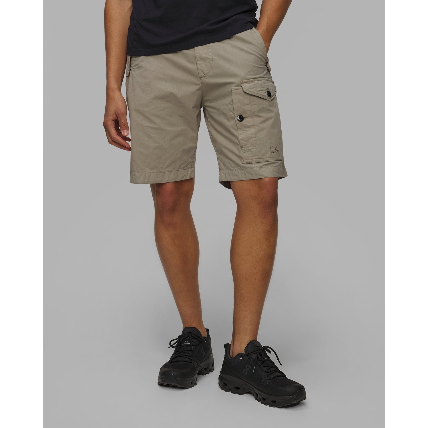 Szorty Męskie C.p. Company Microreps Cargo Shorts Khaki
