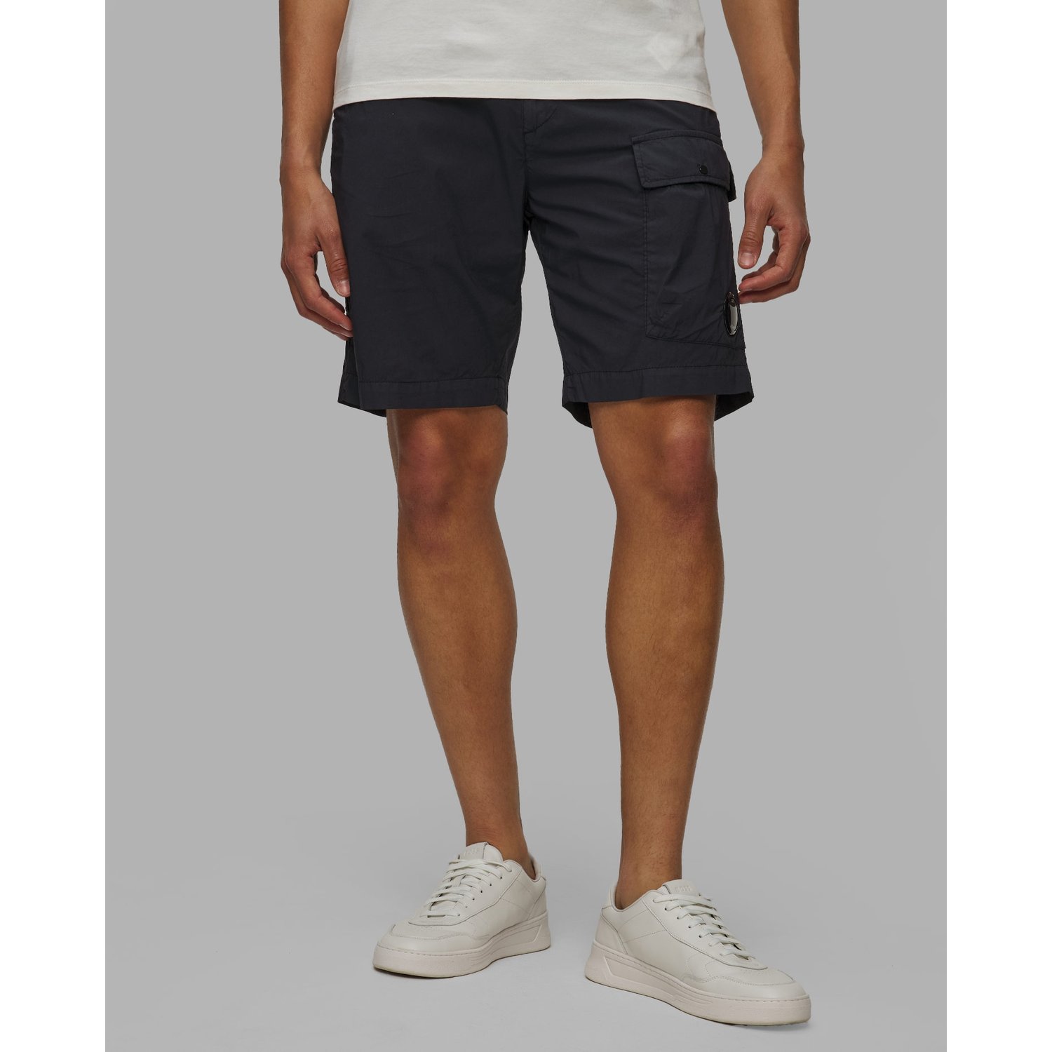 Szorty Męskie C.p. Company 50 Fili Stretch Cargo Shorts Granatowe