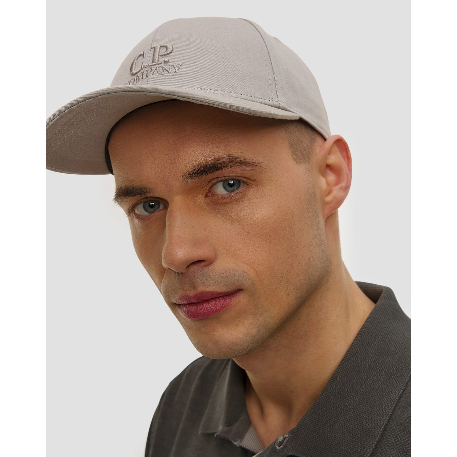 Czapka Z Daszkiem Męska C.p. Company Gabardine Logo Cap