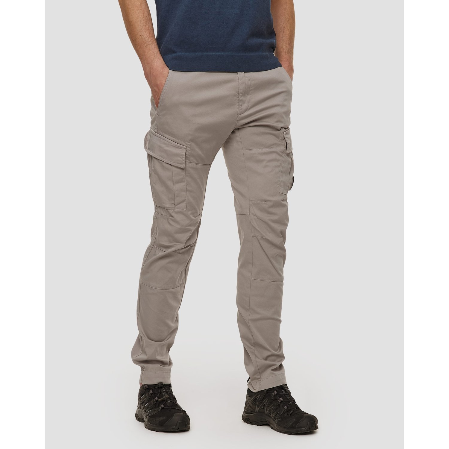 Spodnie Męskie C.p. Company Stretch Sateen Ergonomic Lens Cargo Pants