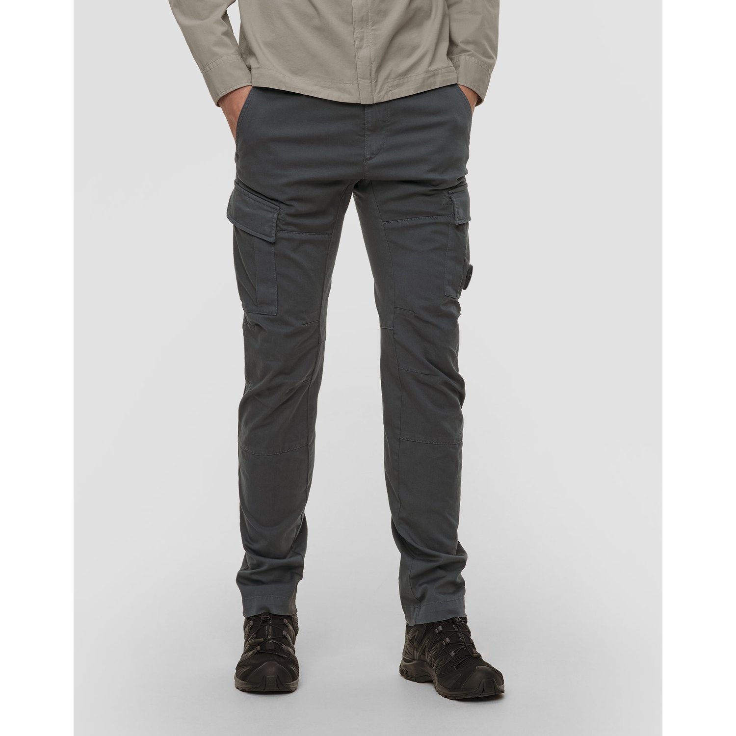 Spodnie Męskie C.p. Company Stretch Sateen Ergonomic Lens Cargo Pants