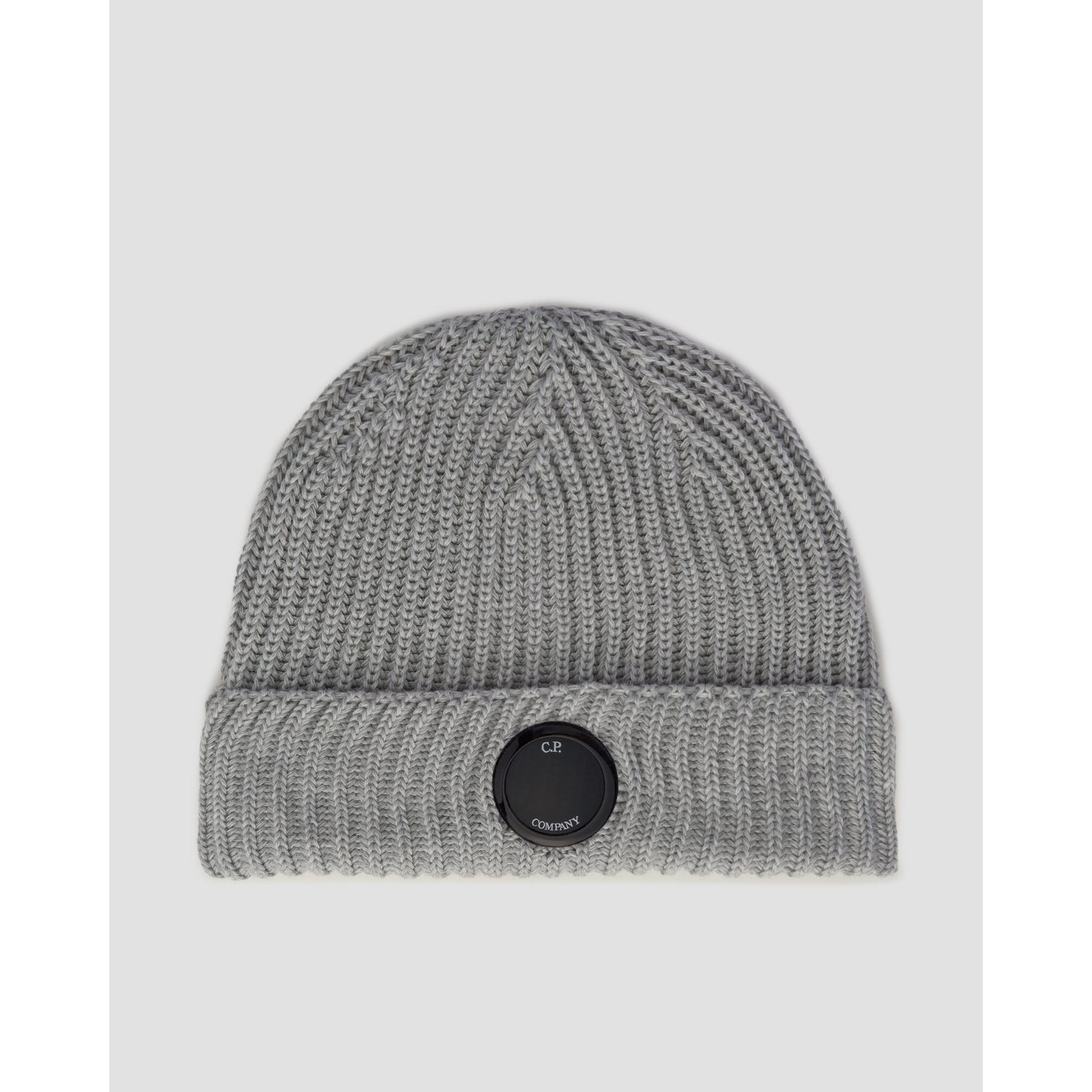 Czapka Wełniana Cp Company Wool Beanie Szara