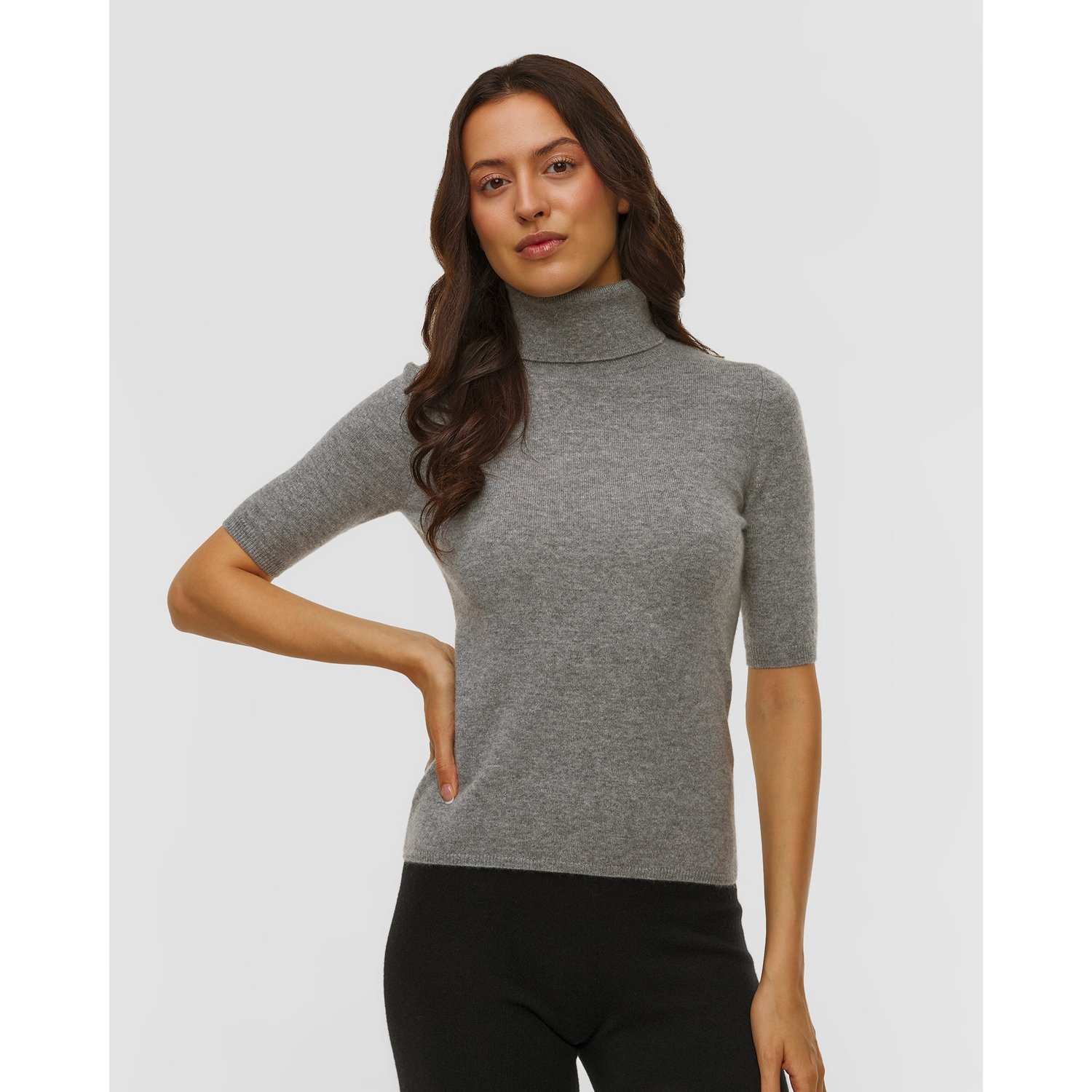 Sweter Kaszmirowy Z Golfem Damski Allude