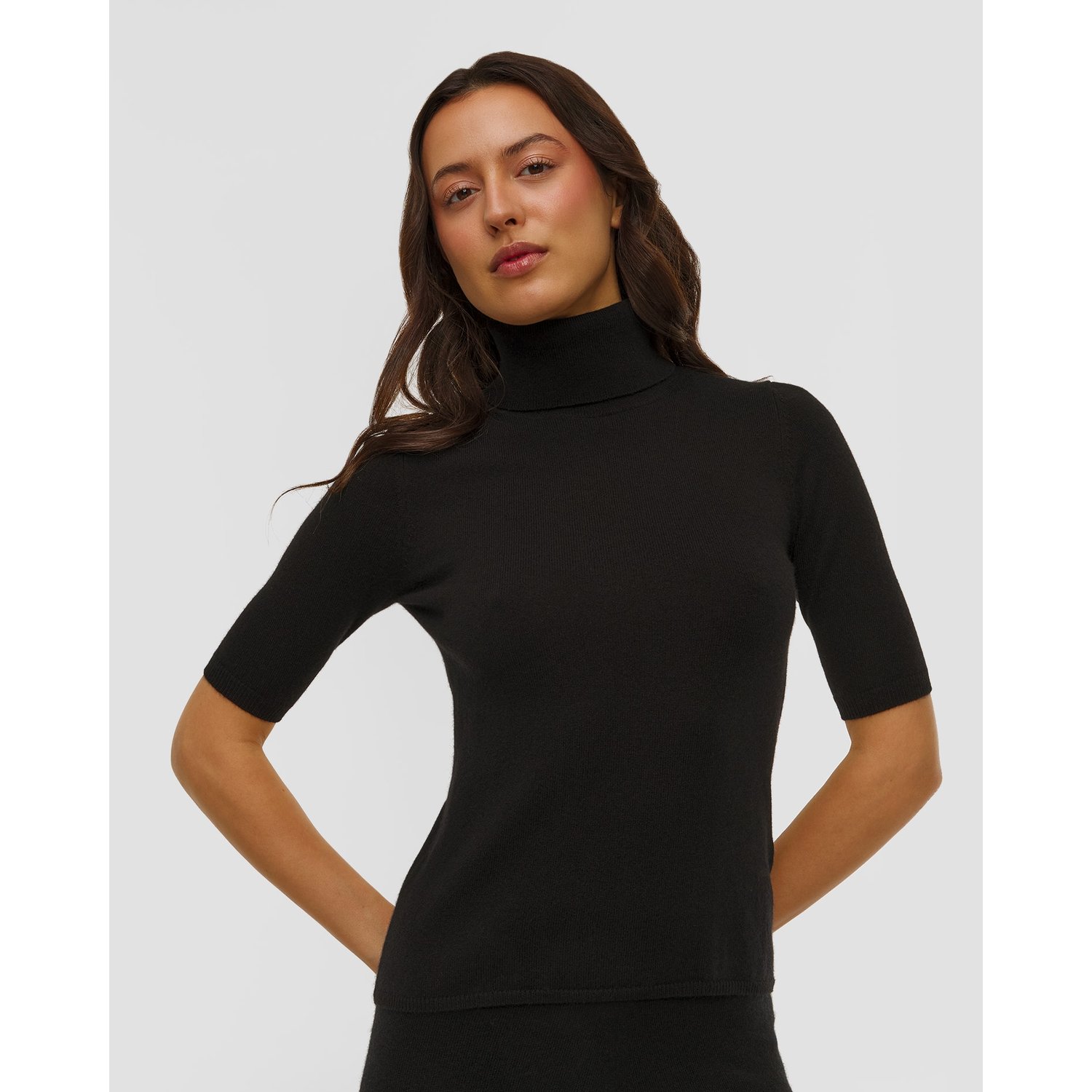 Sweter Kaszmirowy Z Golfem Damski Allude