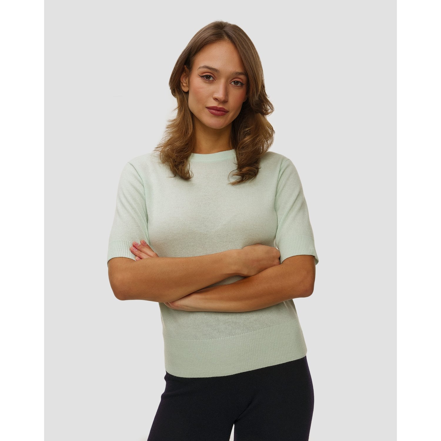 Zielony Sweter Z Kaszmiru Damski Allude