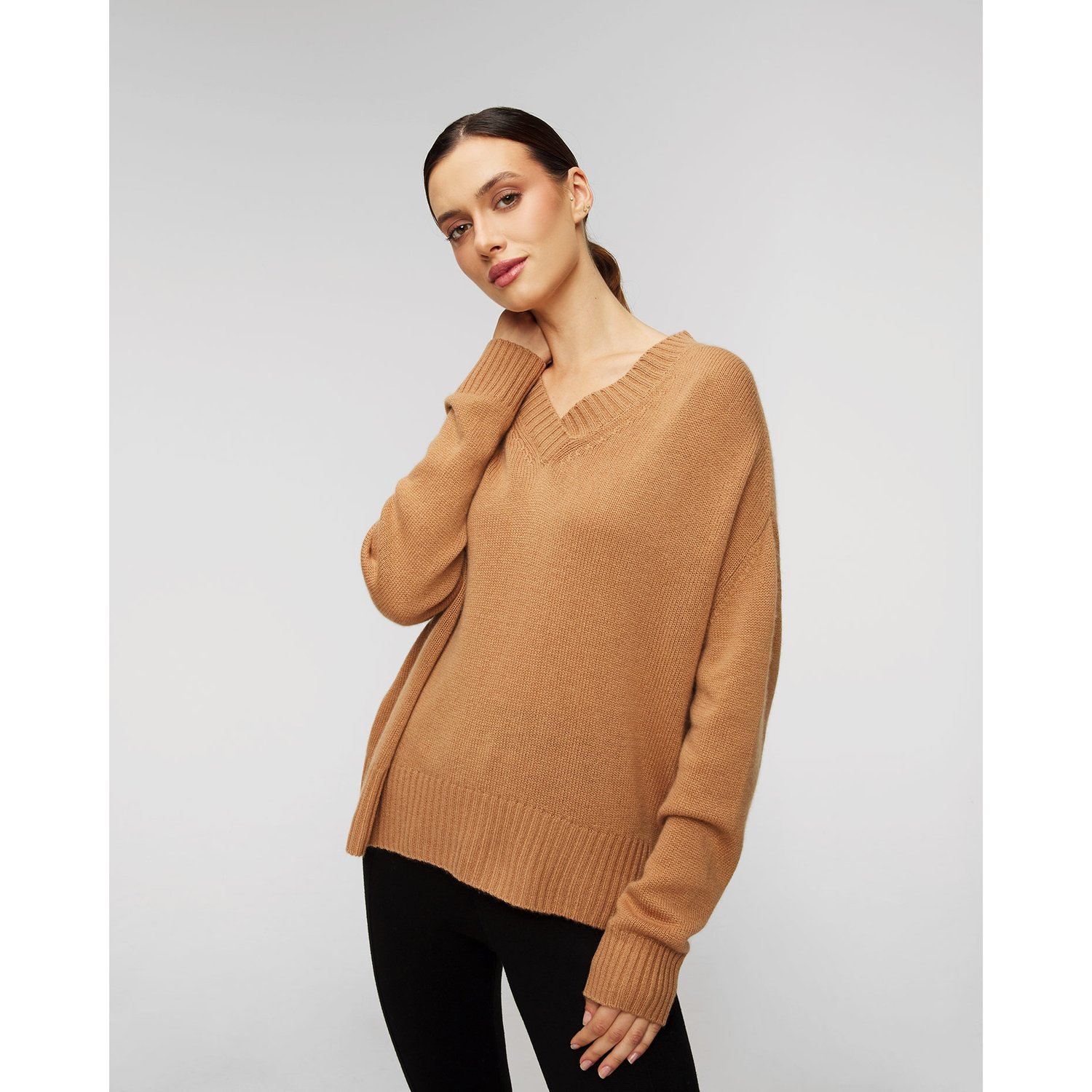 Sweter Kaszmirowy Damski Allude V-sweater