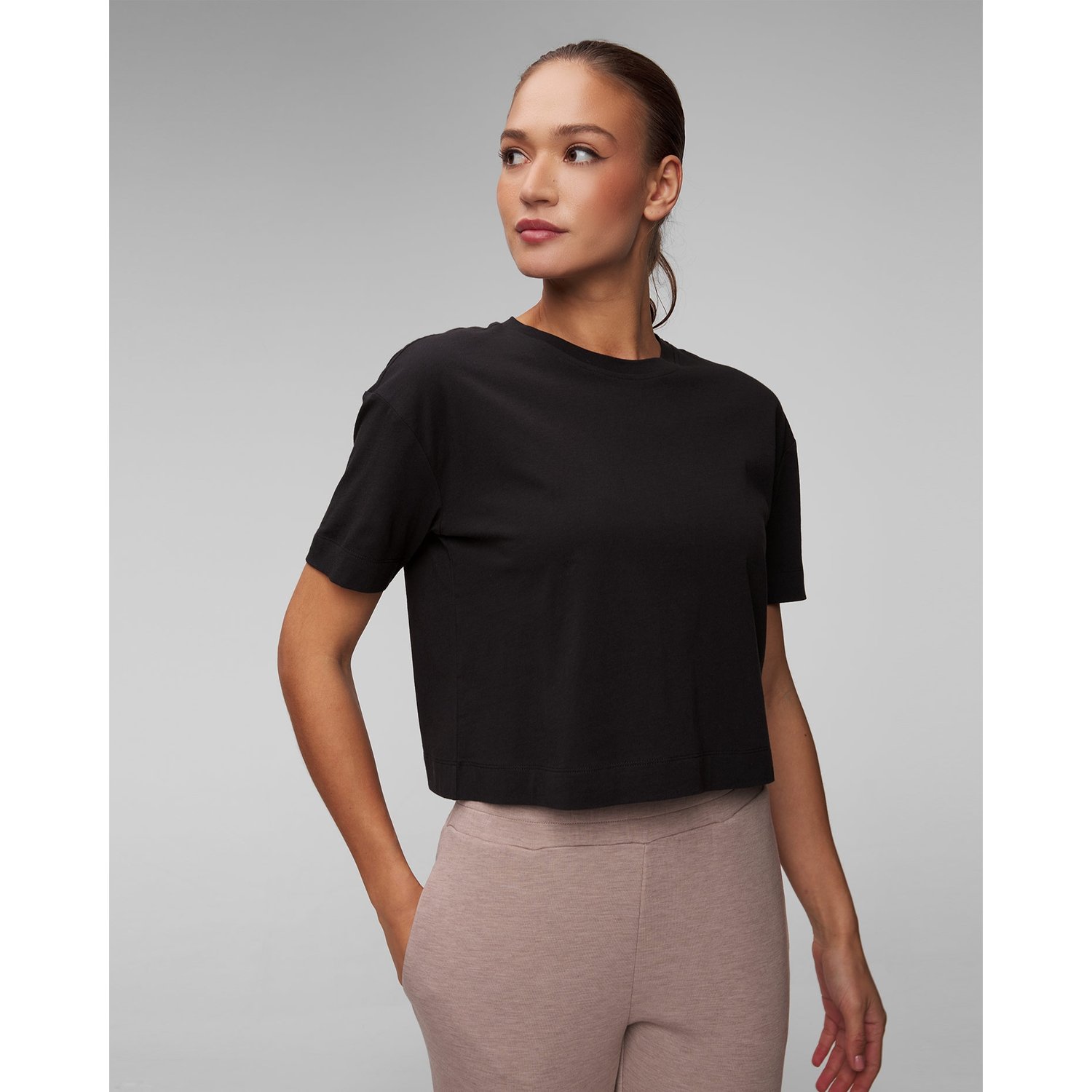Czarny T-shirt Damski Allude