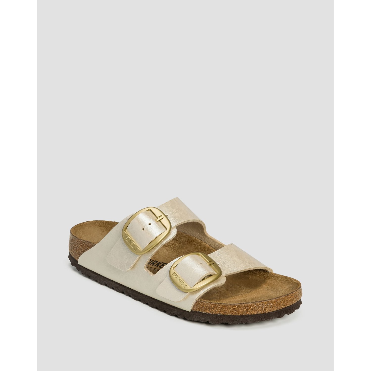 Perłowe Klapki Damskie Birkenstock Arizona Big Buckle Birko-flor