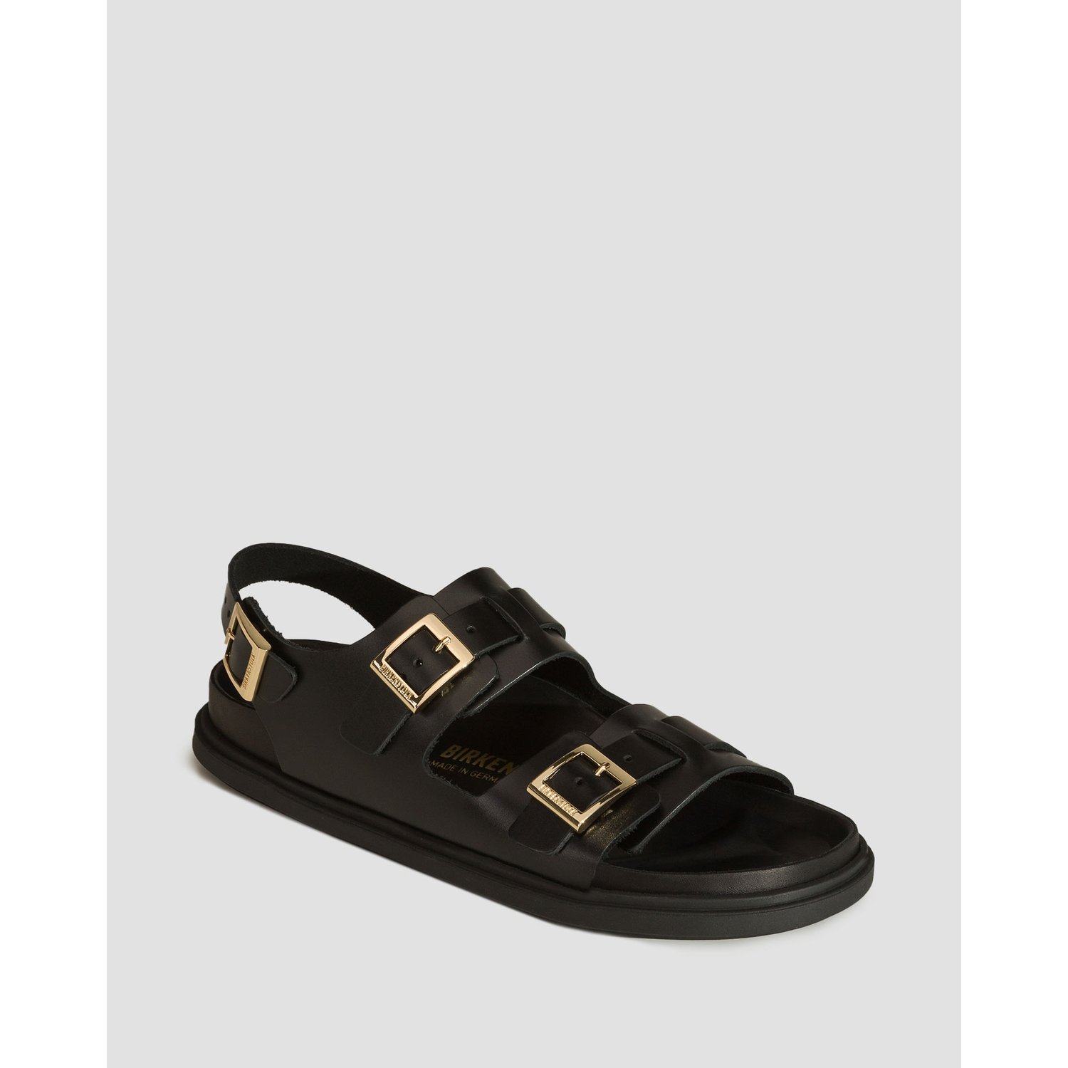 Czarne Sandały Damskie Birkenstock Cannes Natural Leather Narrow