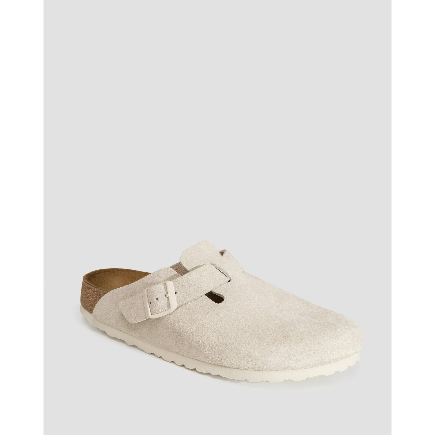 Beżowe Klapki Damskie Birkenstock Boston Leve Narrow