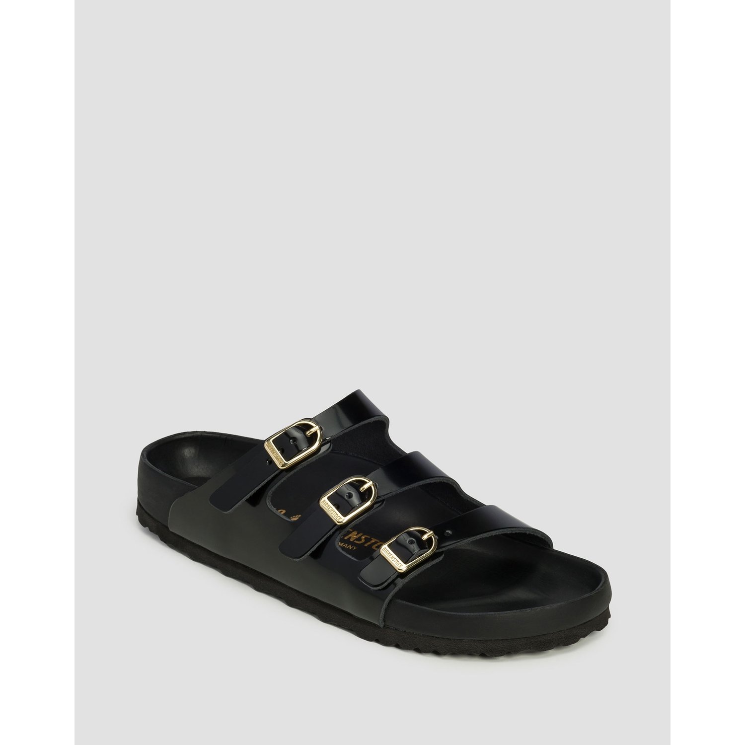 Czarne Klapki Damskie Birkenstock Florida D-buckle Exq Lena Hs Narrow