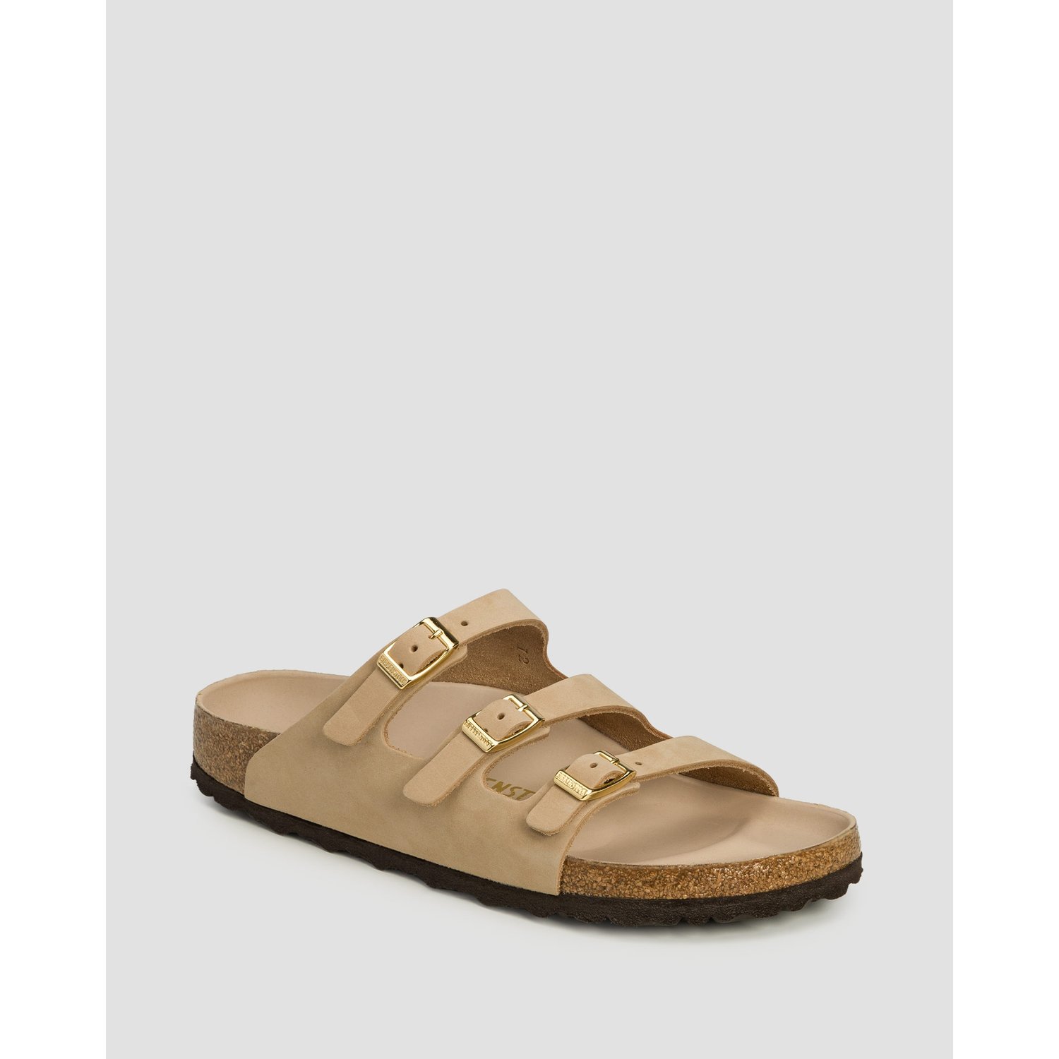 Beżowe Klapki Damskie Birkenstock Florida Fresh Lenb
