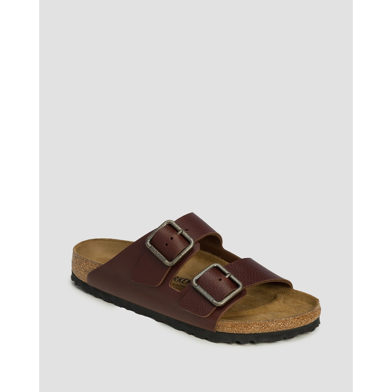 Brązowe Klapki Męskie Birkenstock Arizona Wb Le Regular