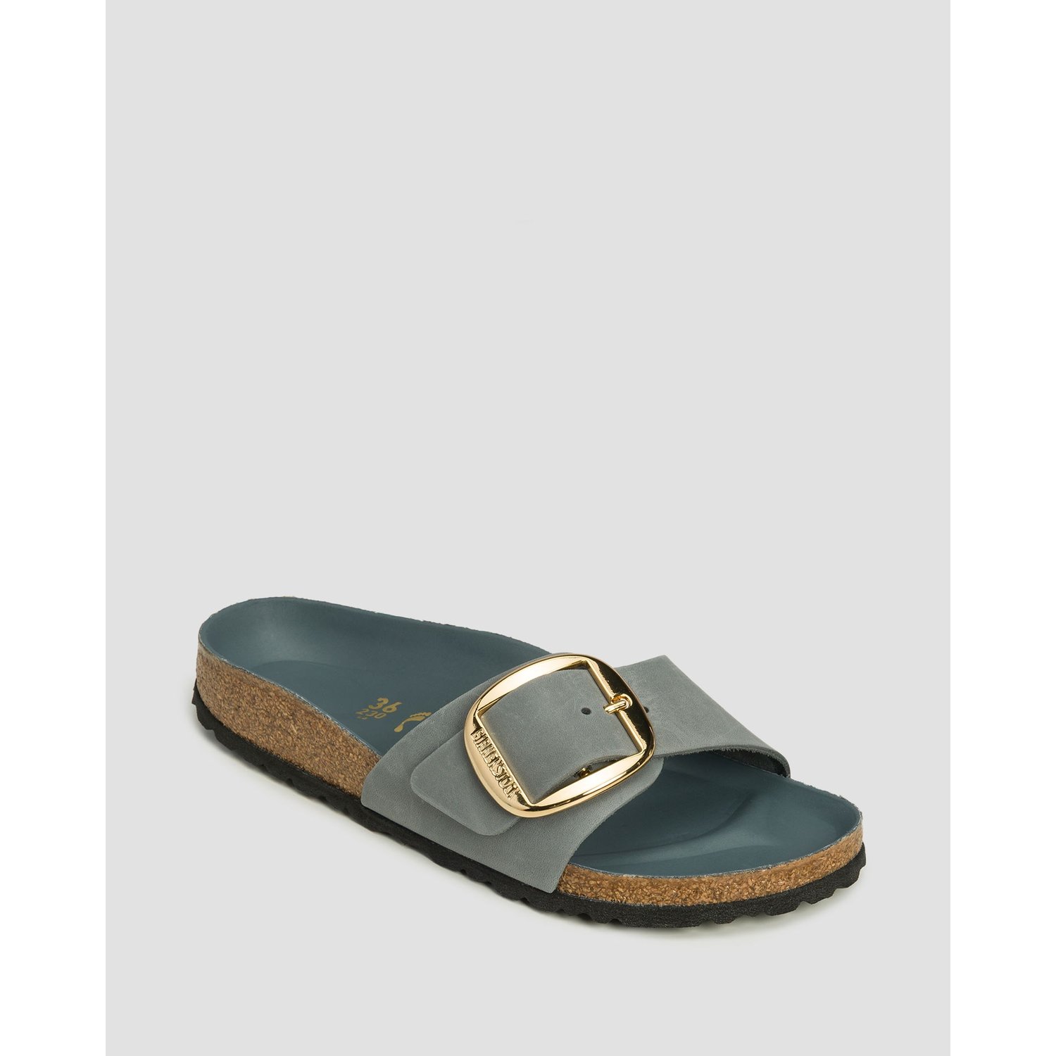 Klapki Damskie Birkenstock Madrid Big Buckle Leoi Narrow