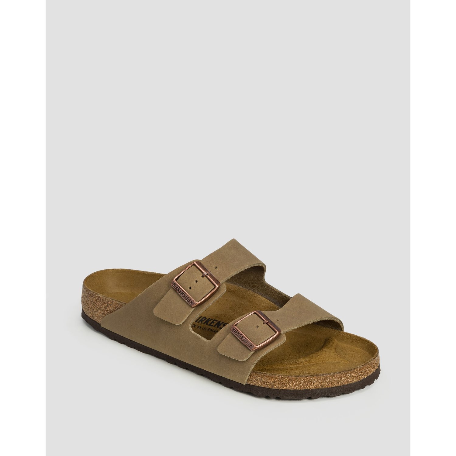 Brązowe Klapki Męskie Birkenstock Arizona Leoi Regular