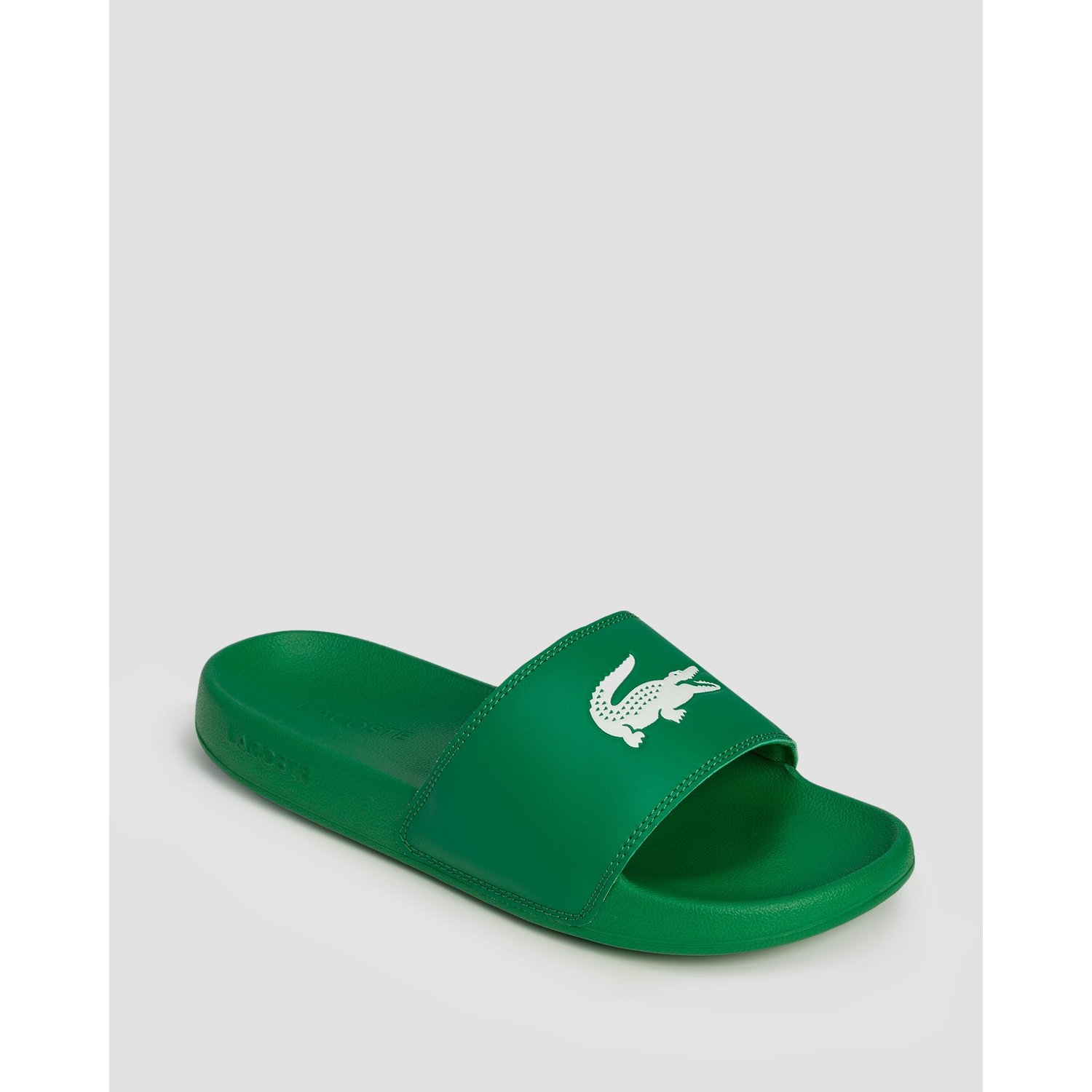Zielone Klapki Damskie Lacoste