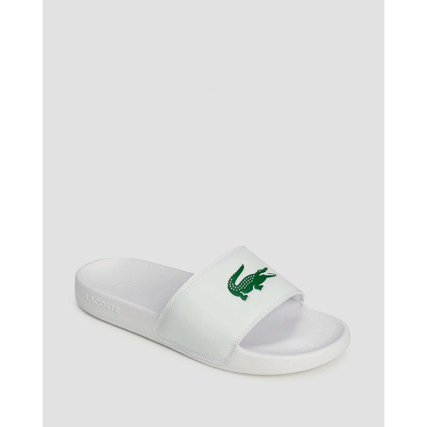 Białe Klapki Męskie Lacoste