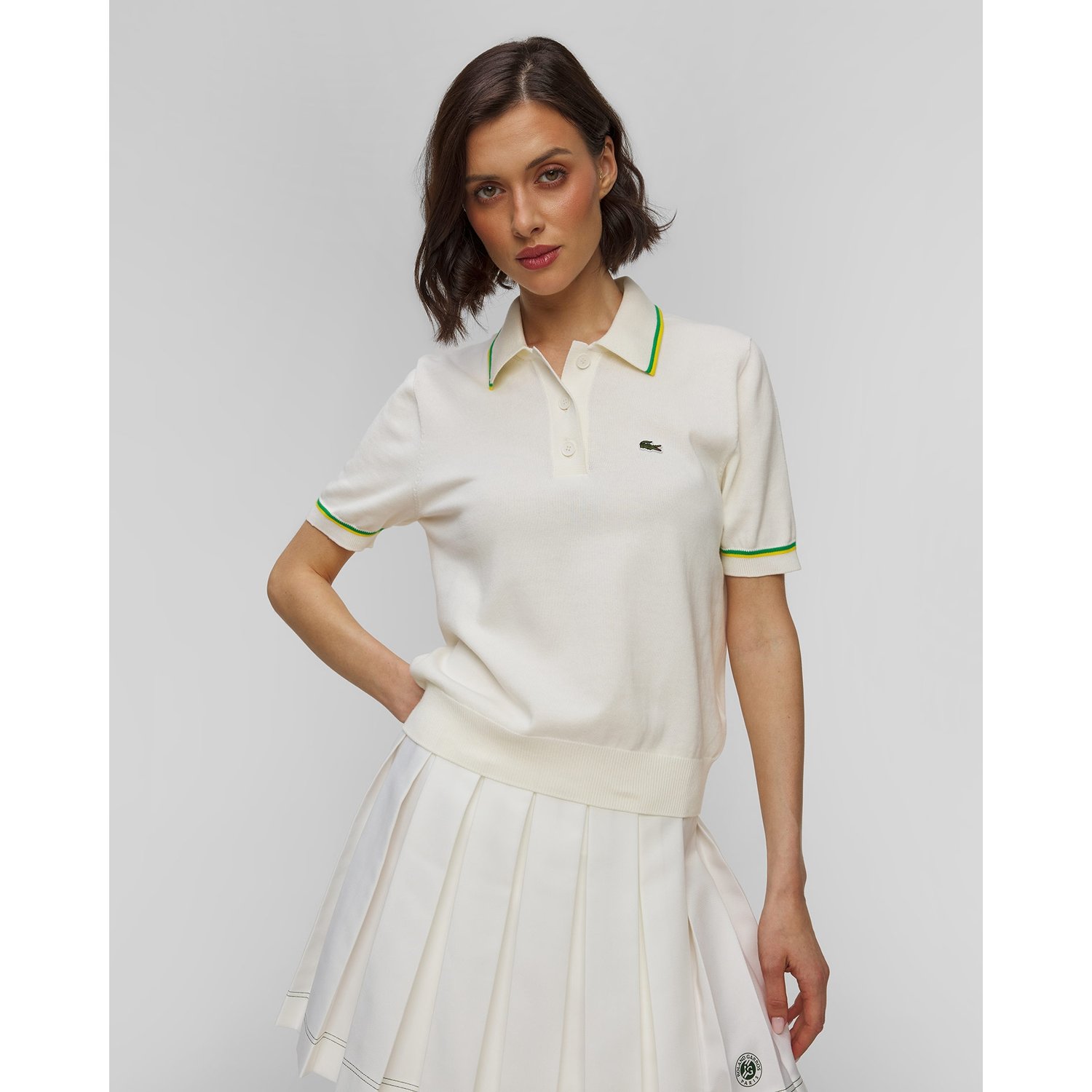 Sweter Z Krótkim Rękawem Damski Lacoste