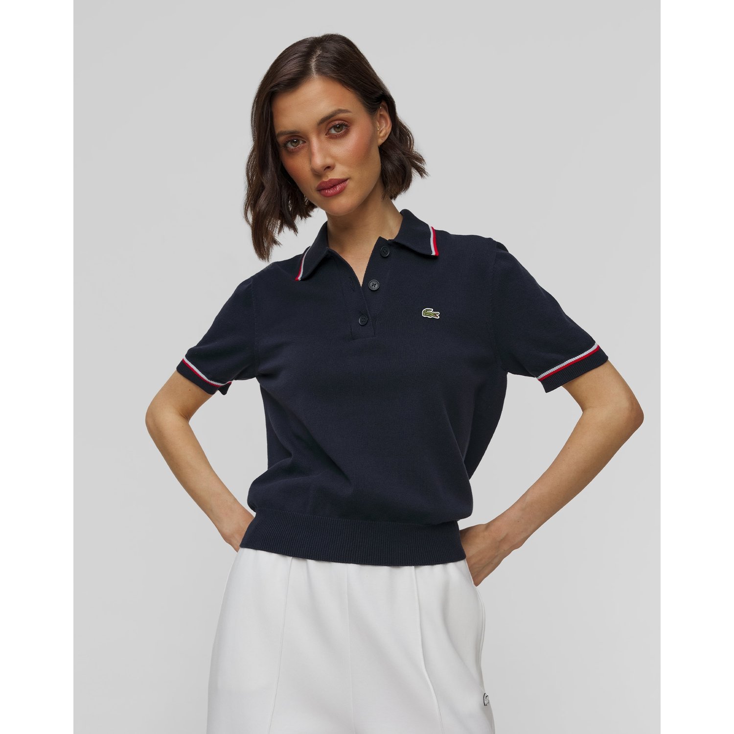 Sweter Z Krótkim Rękawem Damski Lacoste