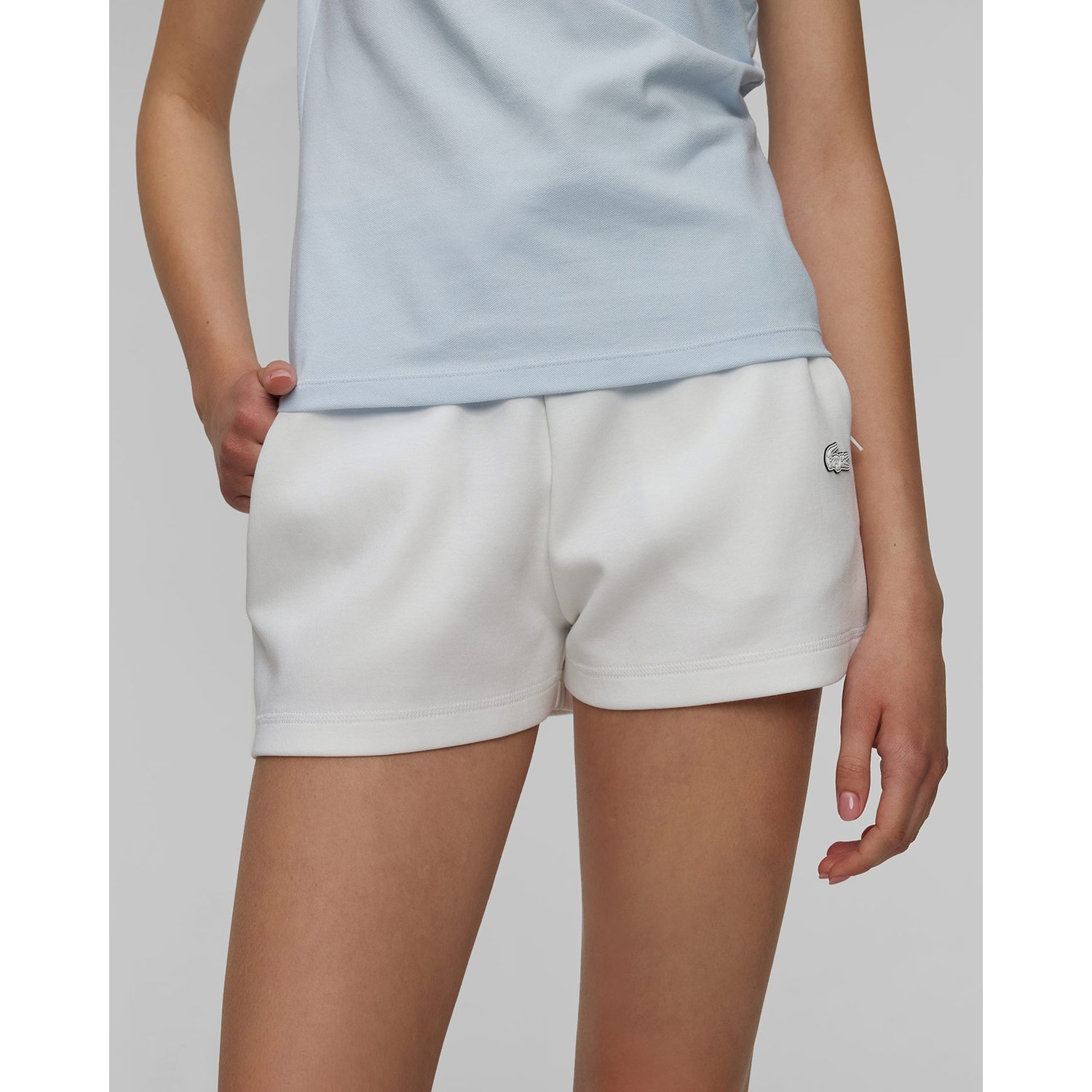 Białe Szorty Damskie Lacoste Gf5378