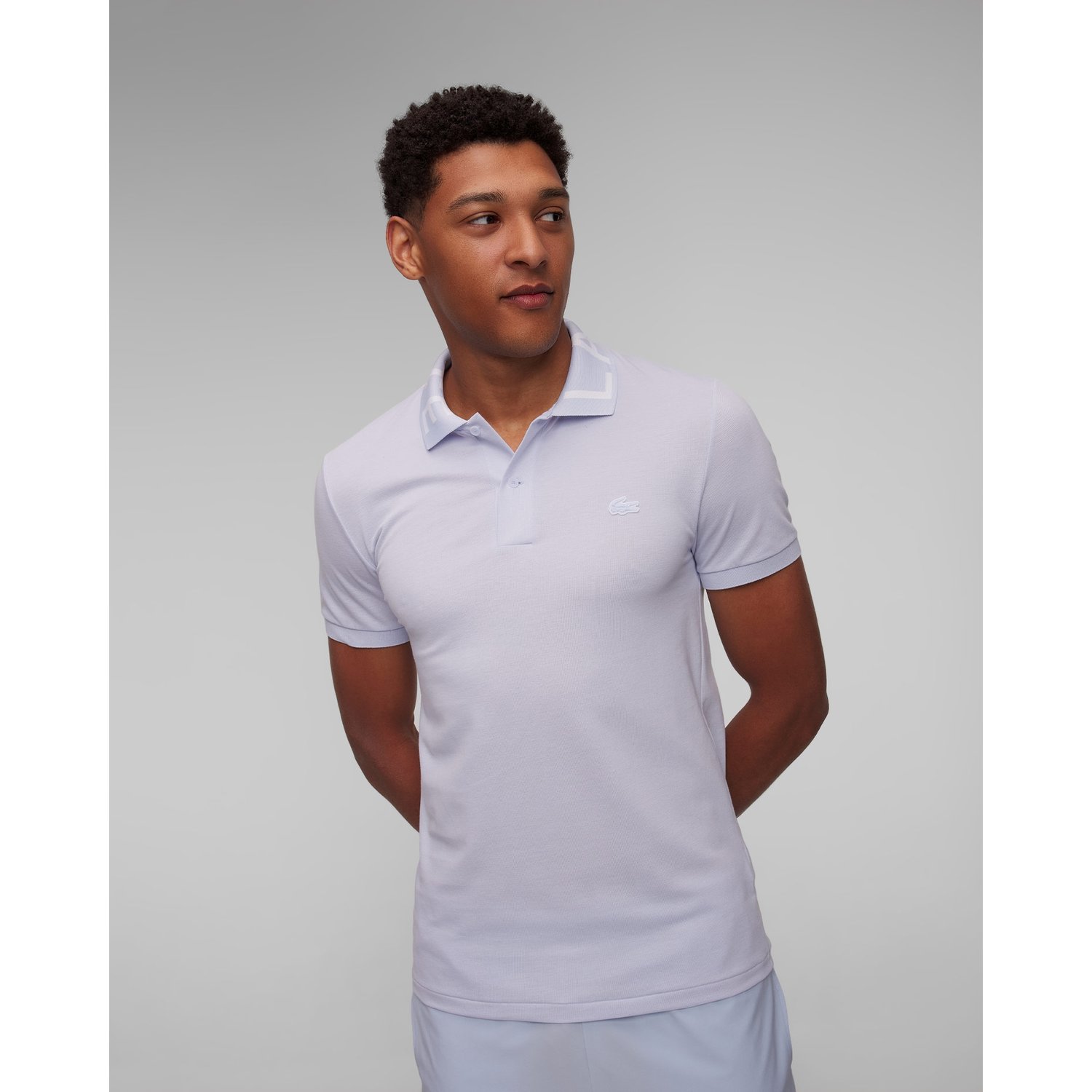 Jasnoniebieskie Polo Męskie Lacoste Ph7495