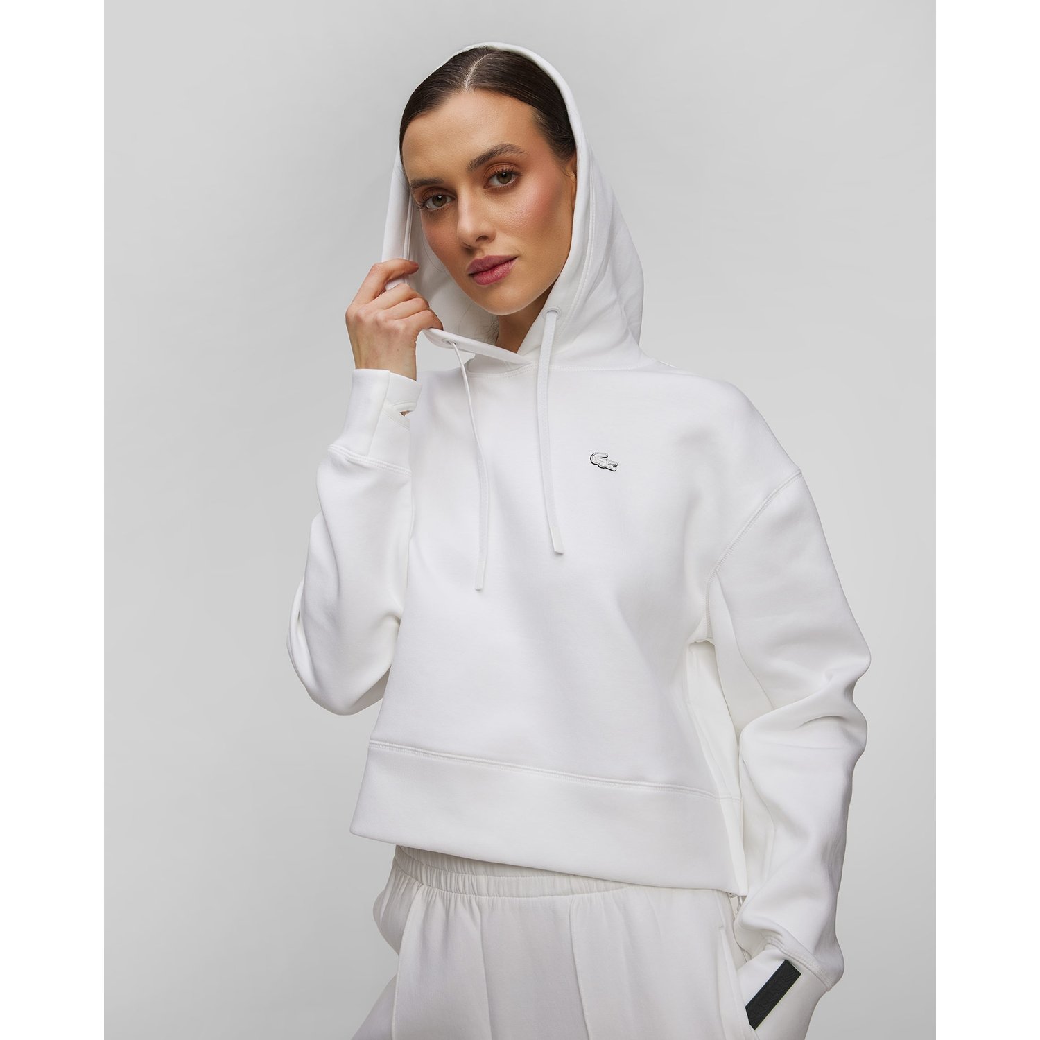 Krótka Bluza Z Kapturem Damska Lacoste Sf0281