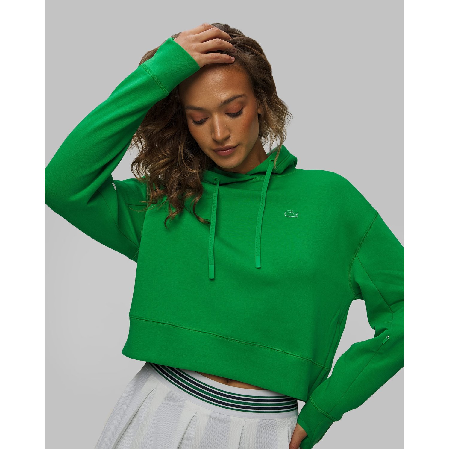 Zielona Bluza Damska Lacoste
