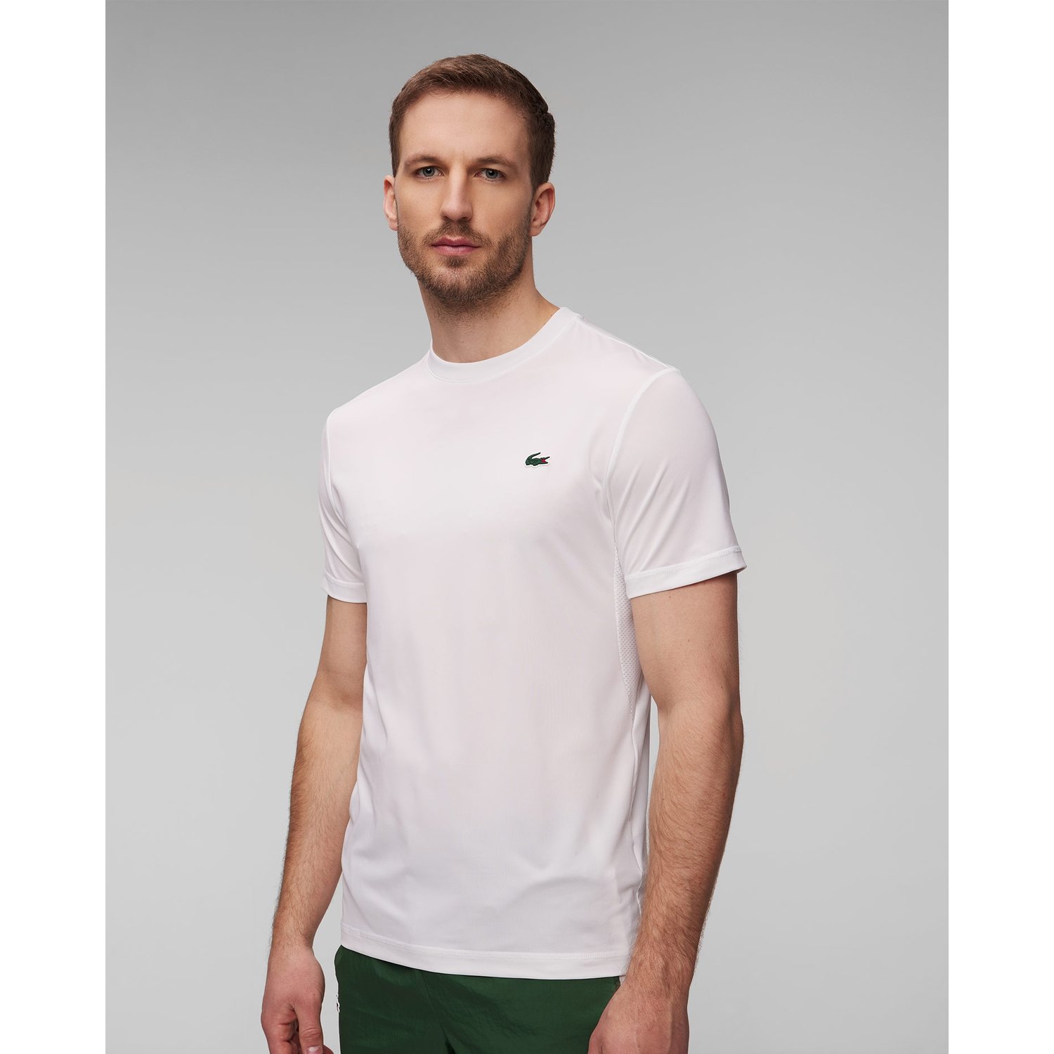 Biały T-shirt Męski Lacoste Th5207